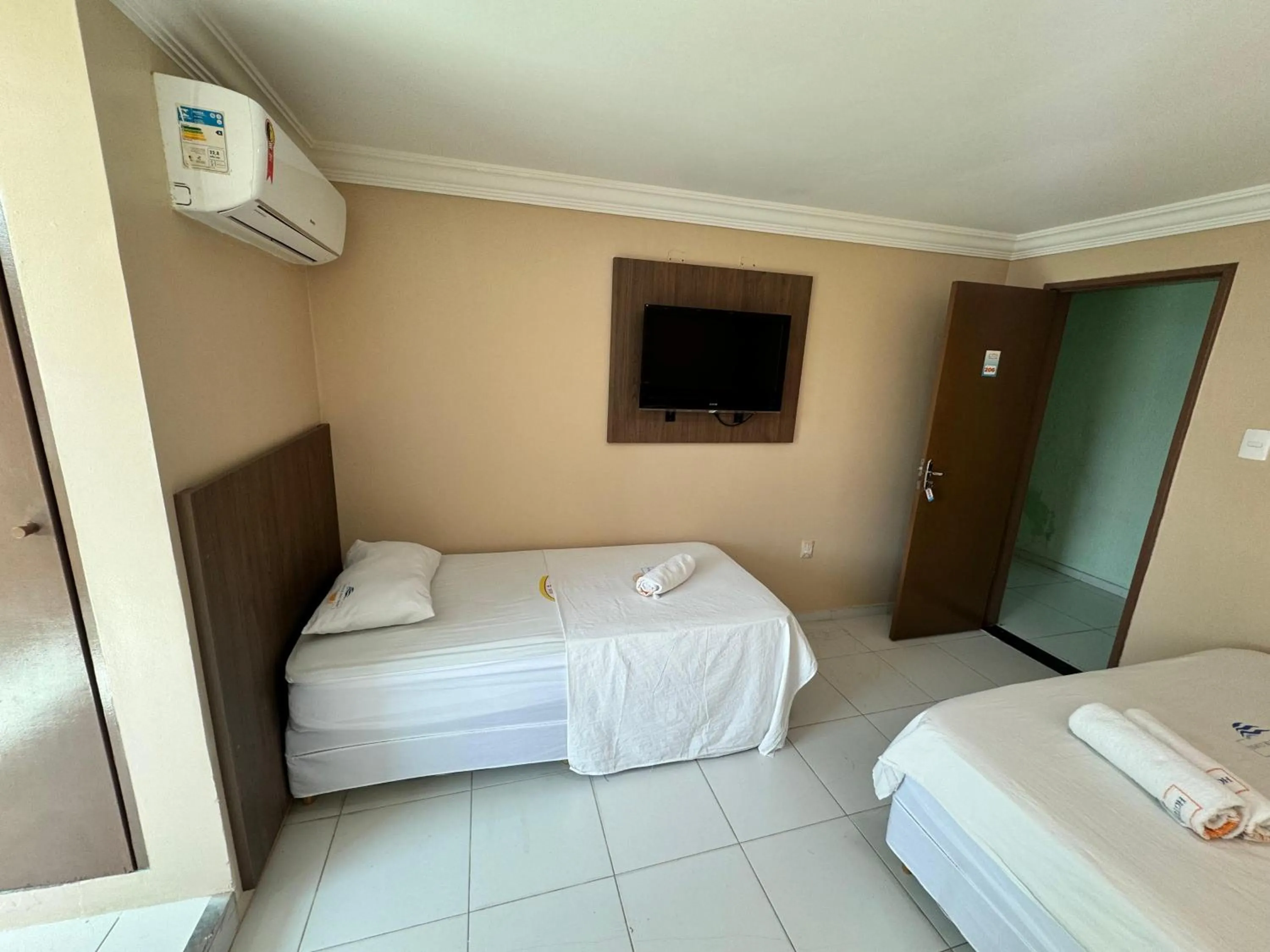 Bed in Hotel Luar de Itapua