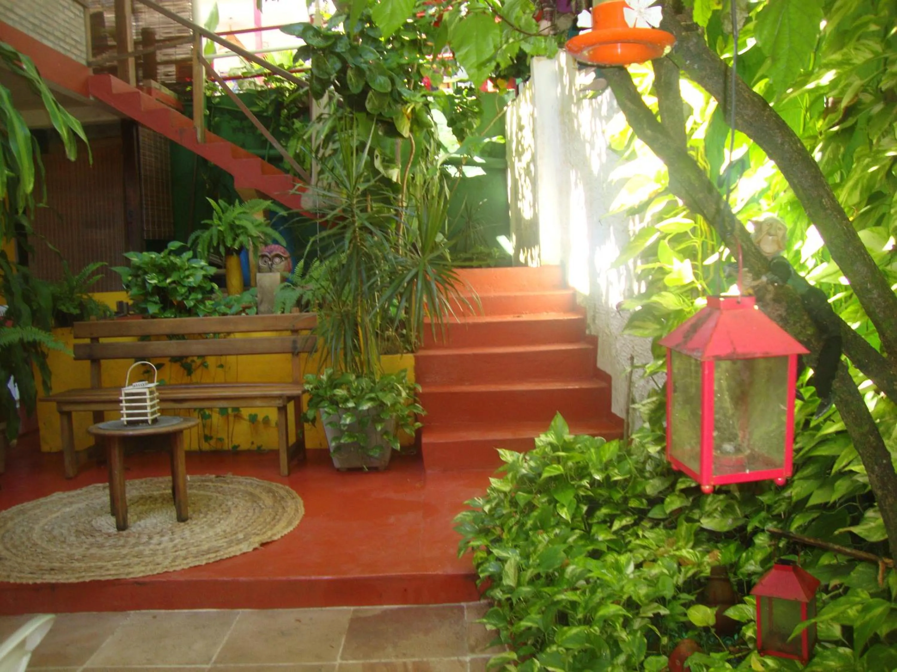 Garden view in Pousada Caravelas