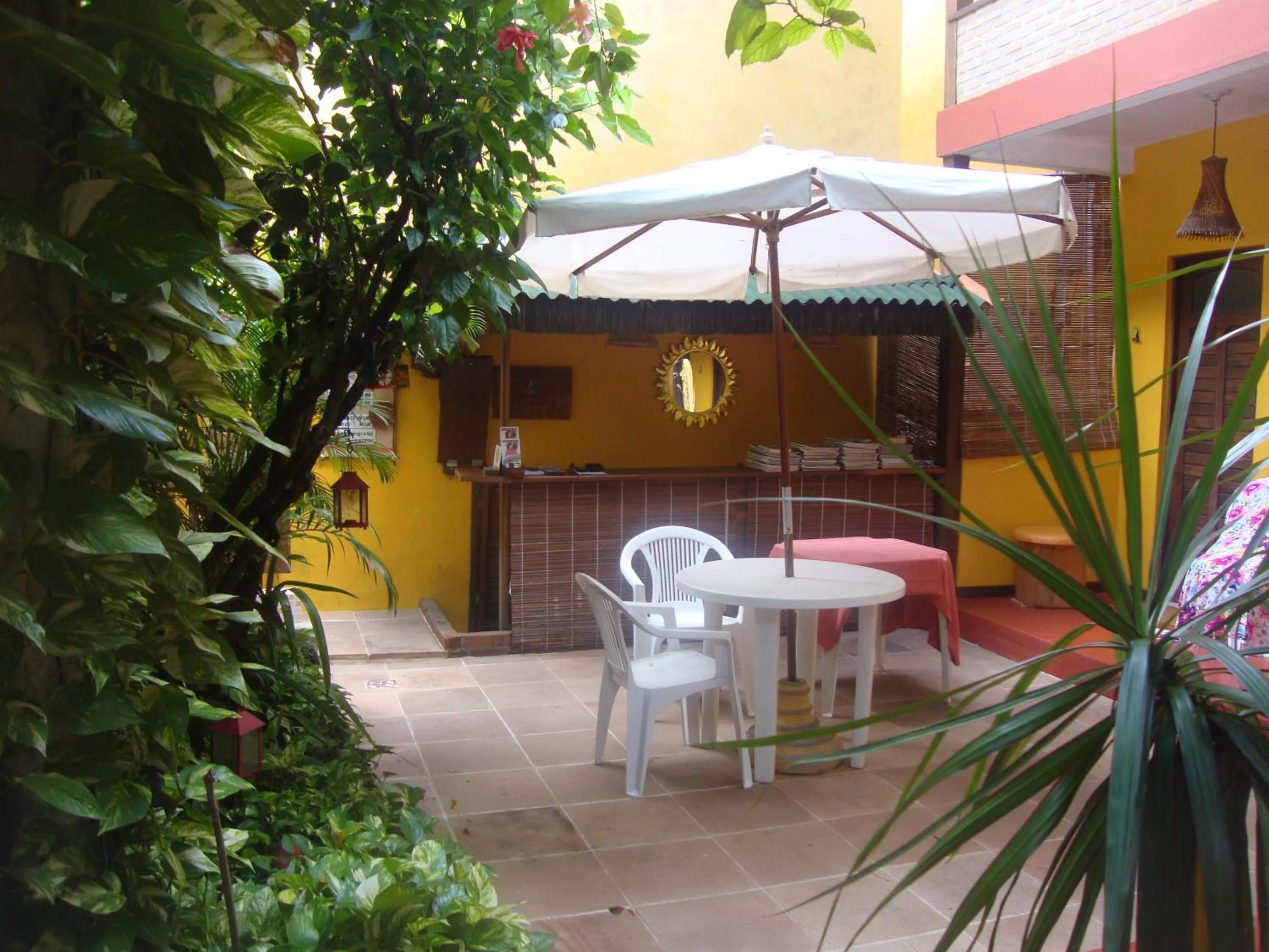 Patio in Pousada Caravelas