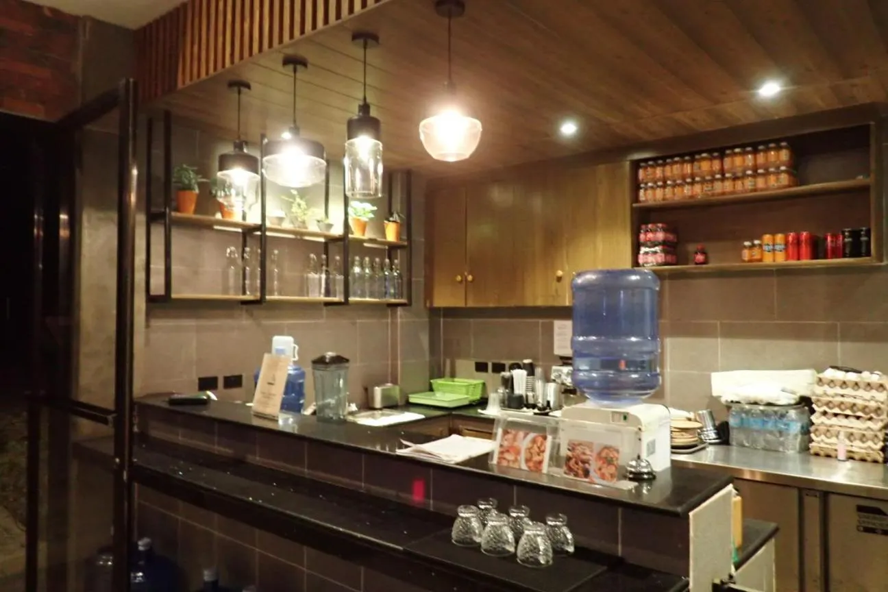 Kitchen or kitchenette in Only Seed Resort 欧芮希度假酒店