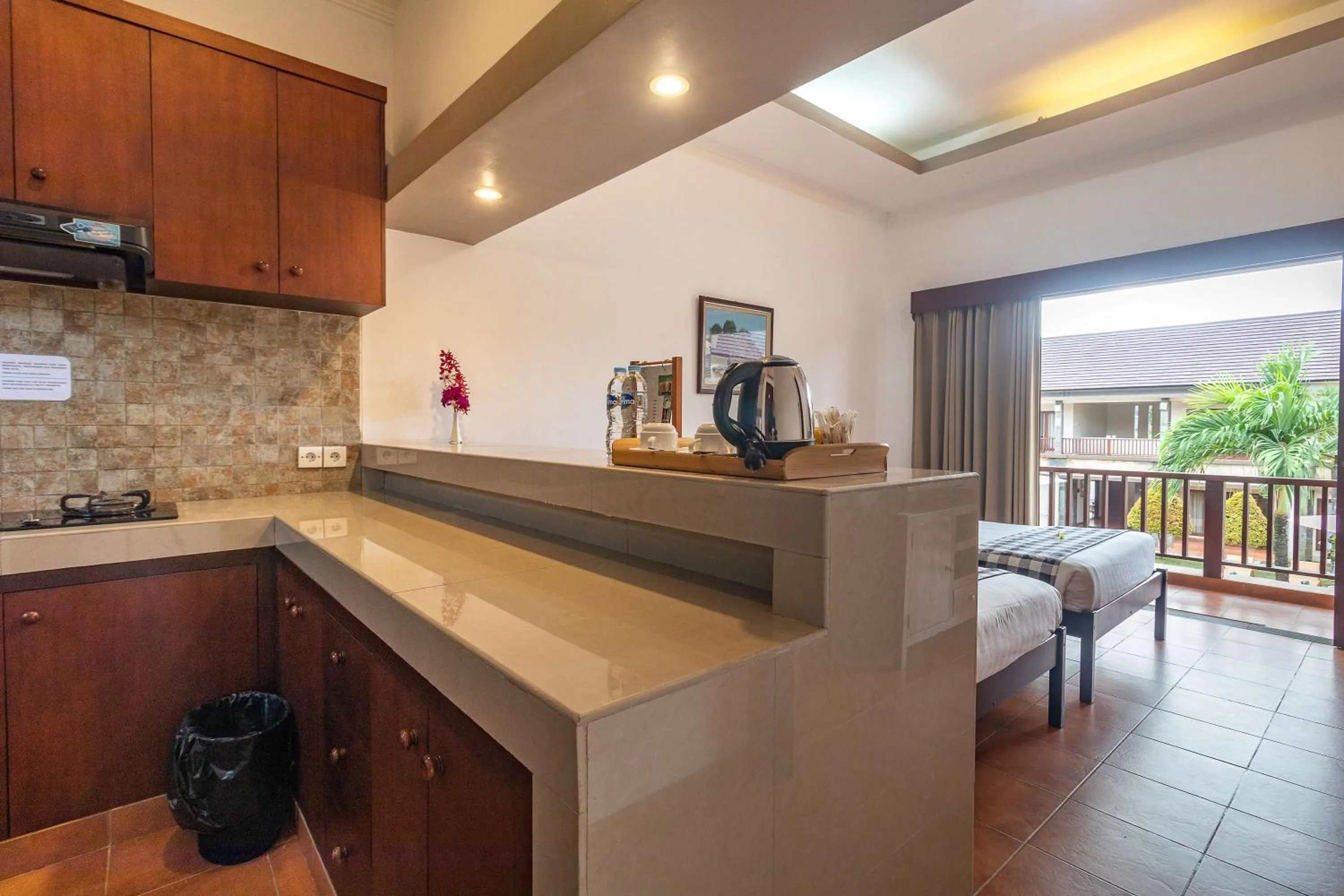 Kitchen or kitchenette in Vidi Boutique Hotel