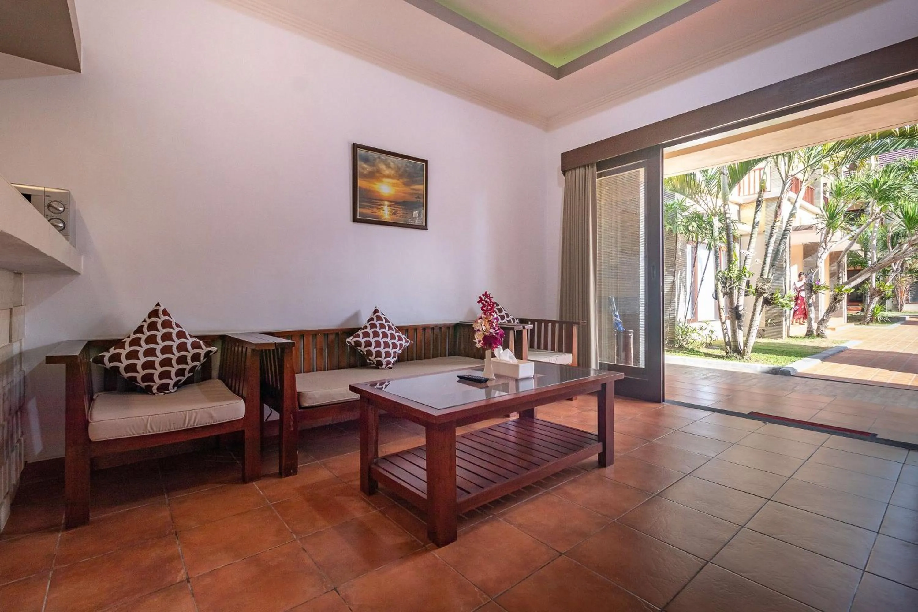 Seating area in Vidi Boutique Hotel