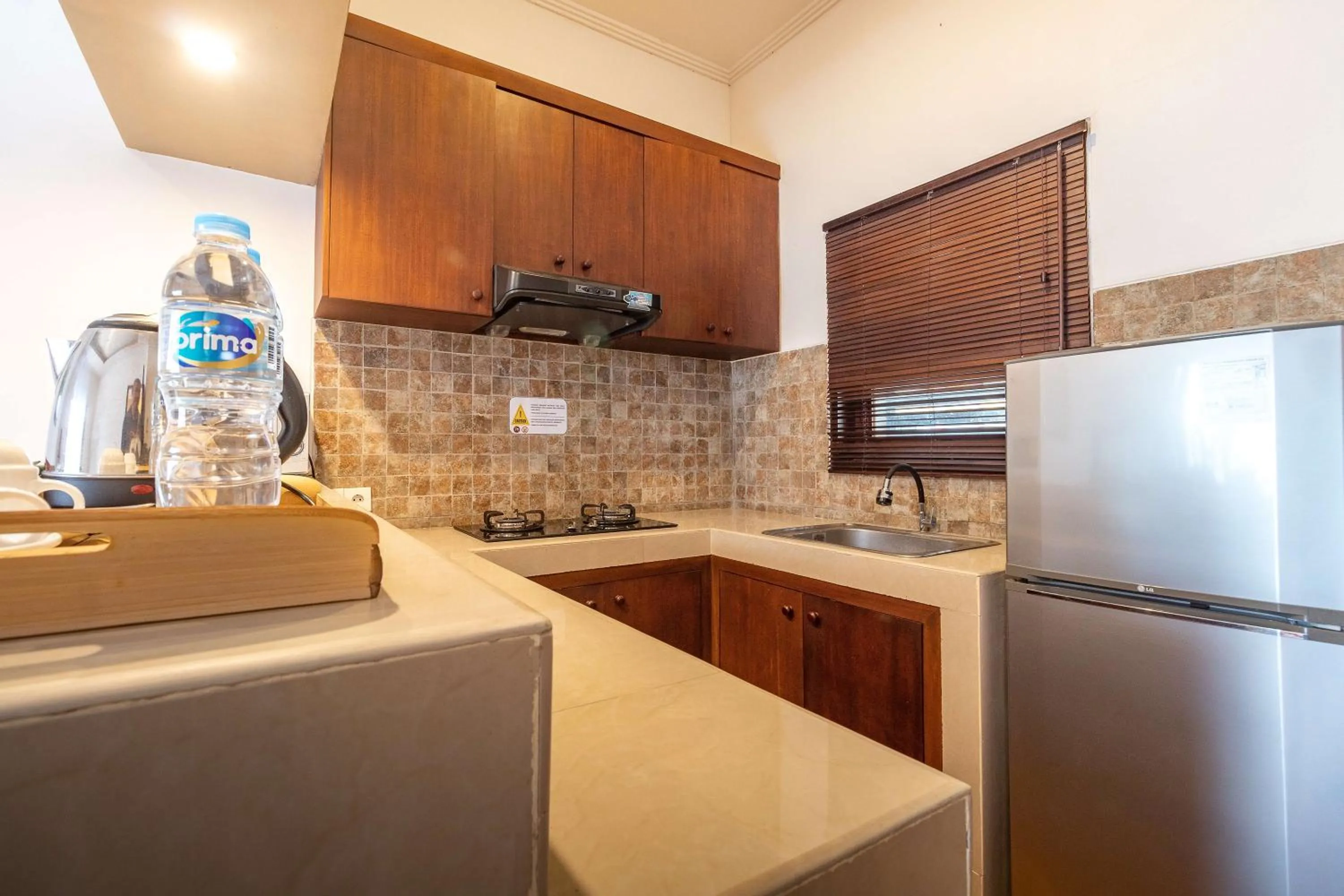 Kitchen or kitchenette in Vidi Boutique Hotel