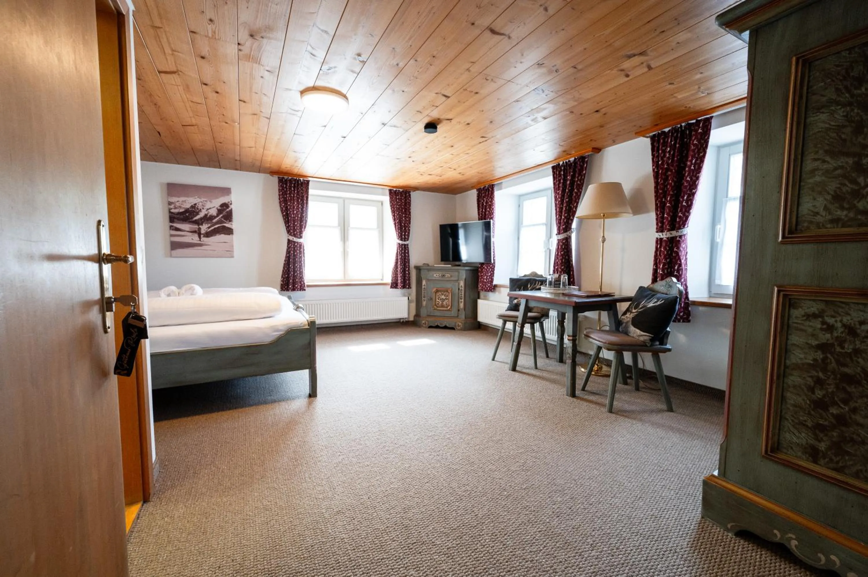 Bedroom, Bed in Gasthaus Rössle