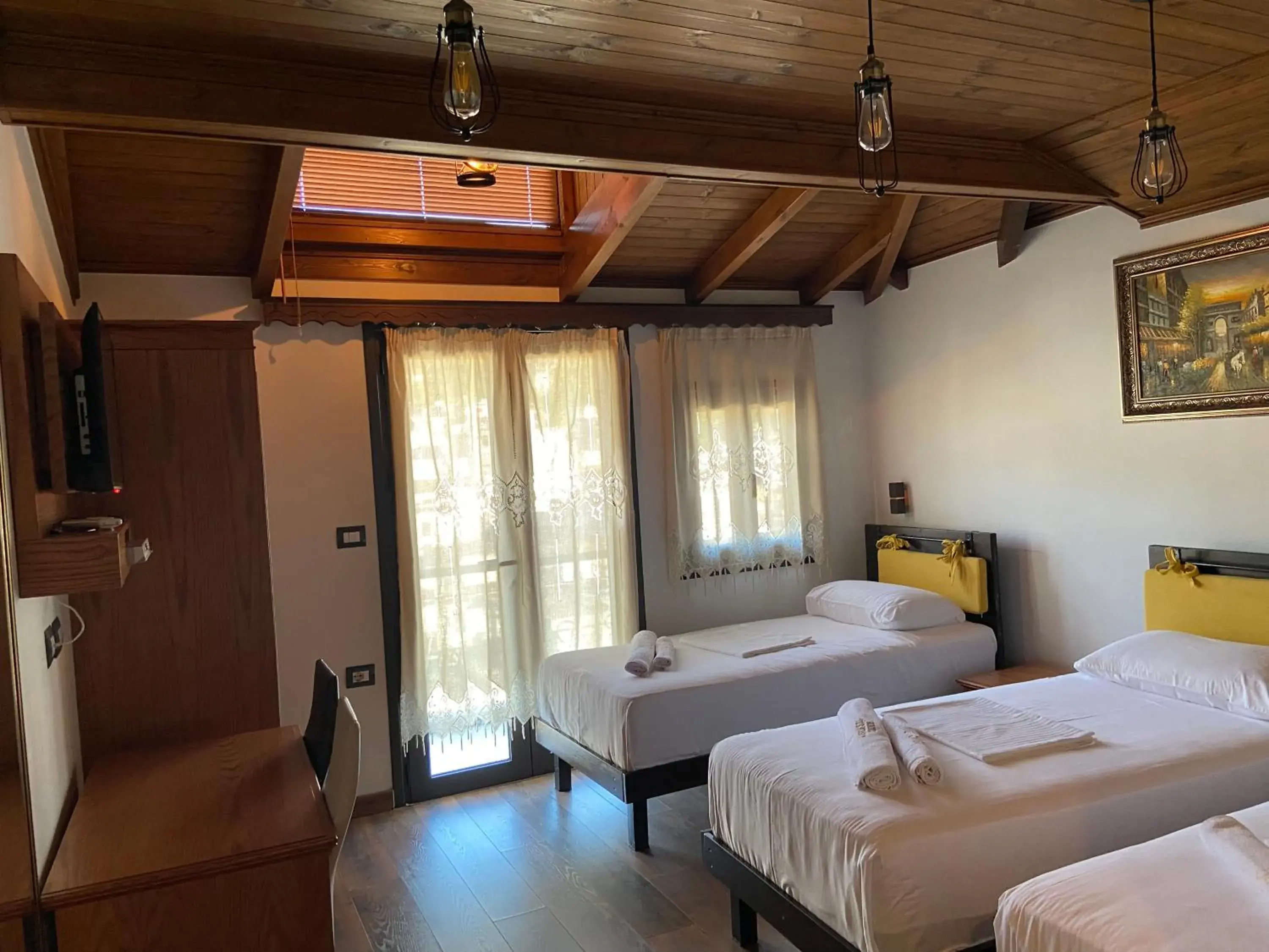 Triple Room with Mountain View in Hotel The First Triple Room with Mountain View in Hotel The First