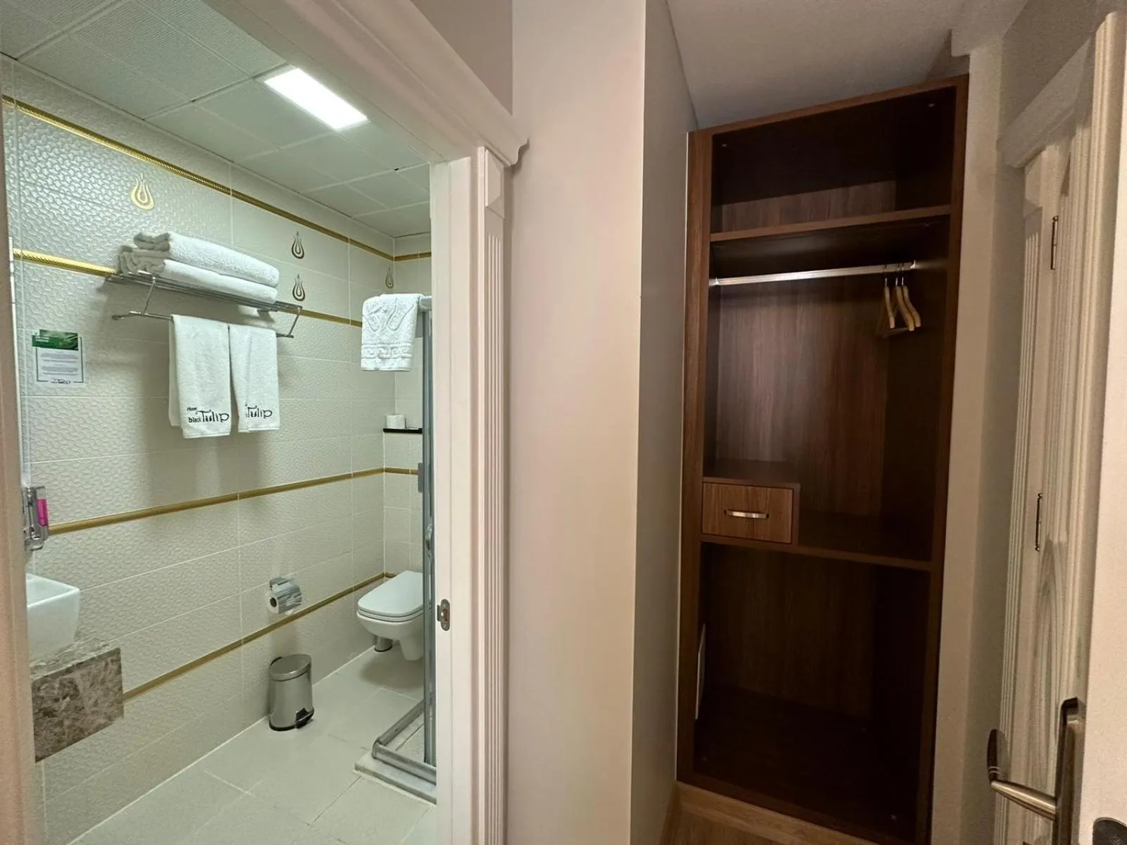 Shower in Hotel Black Tulip