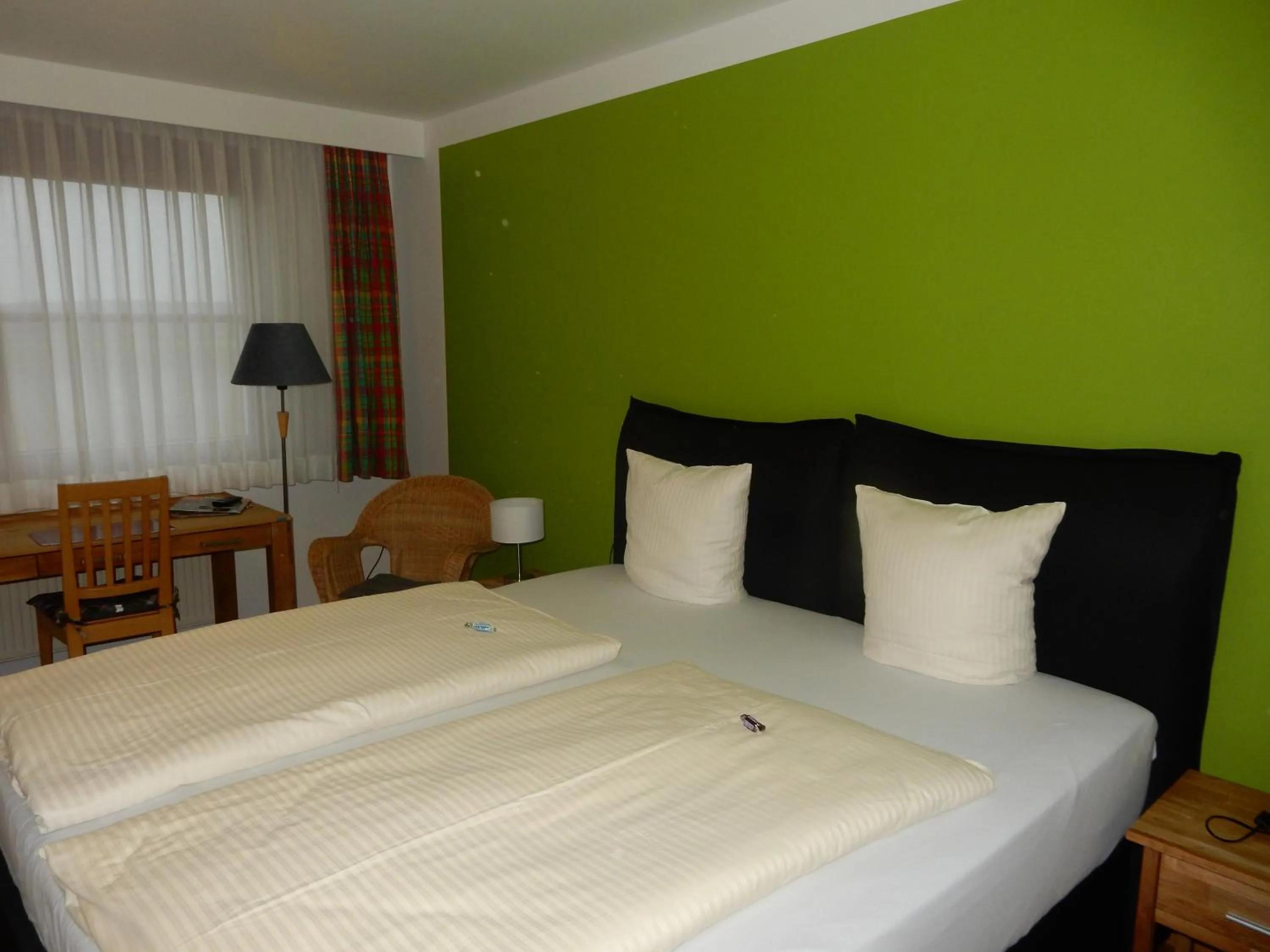 Photo of the whole room, Bed in Hotel Frankenhöhe