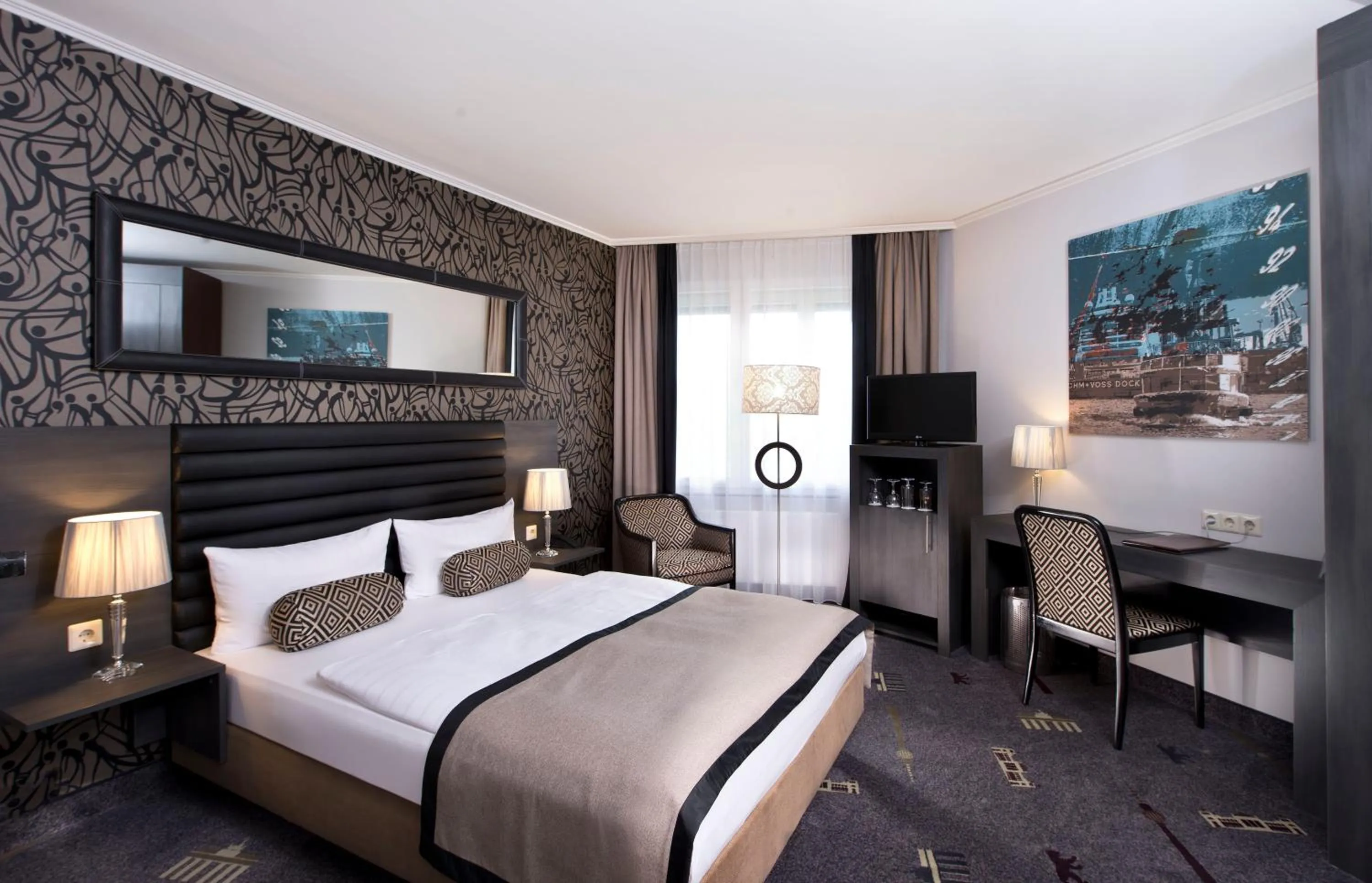 Decorative detail, Bed in Park Hotel am Berliner Tor