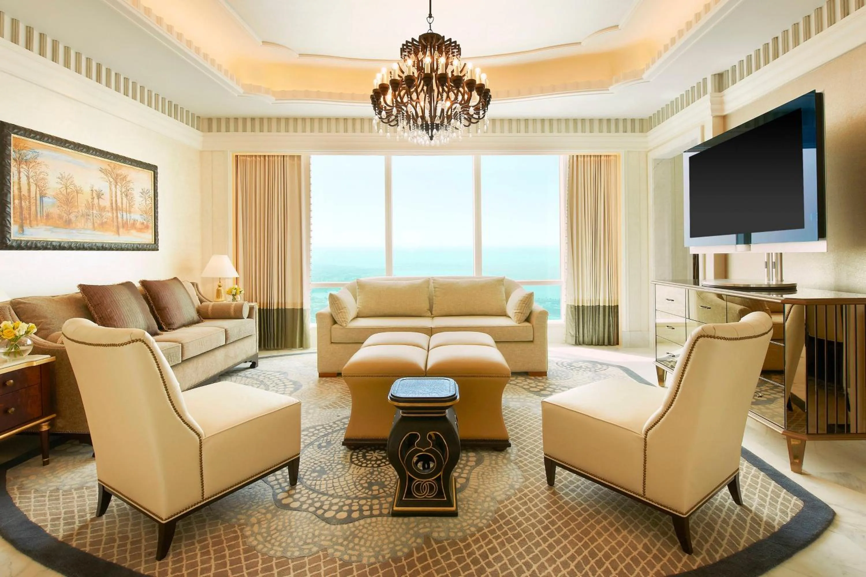 Living room in The St. Regis Abu Dhabi
