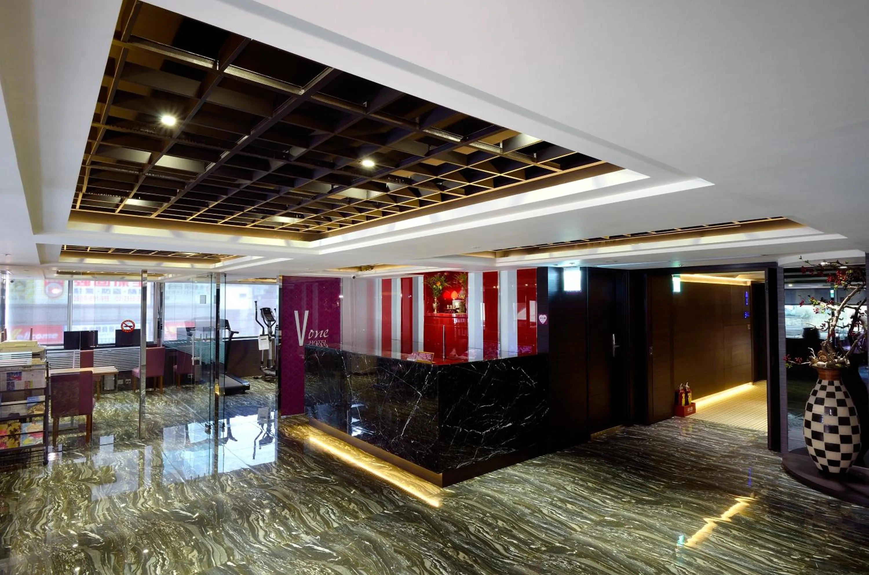 On site in V-one Vogue Hotel