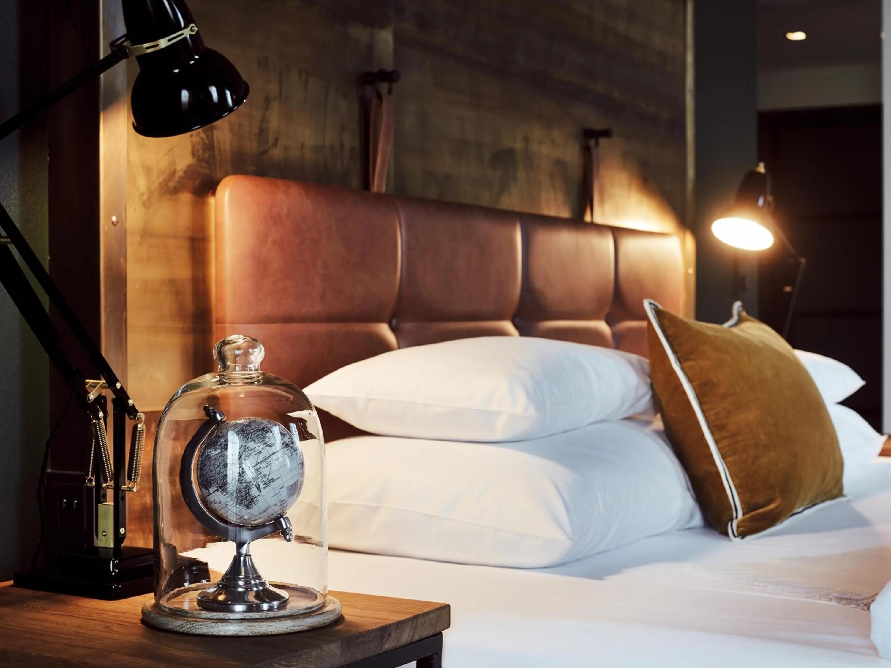 Bed in Gastwerk Hotel Hamburg