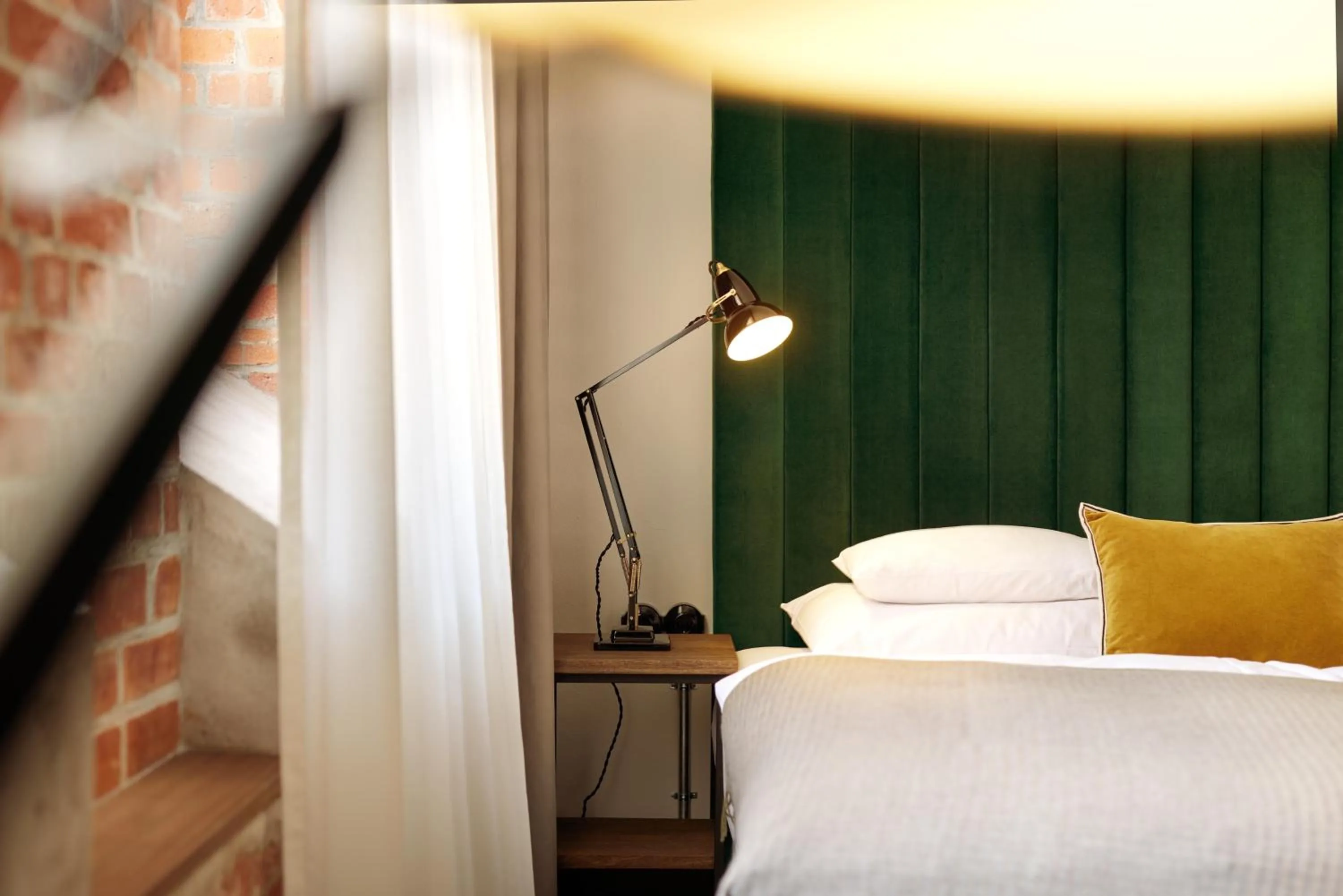 Bed in Gastwerk Hotel Hamburg