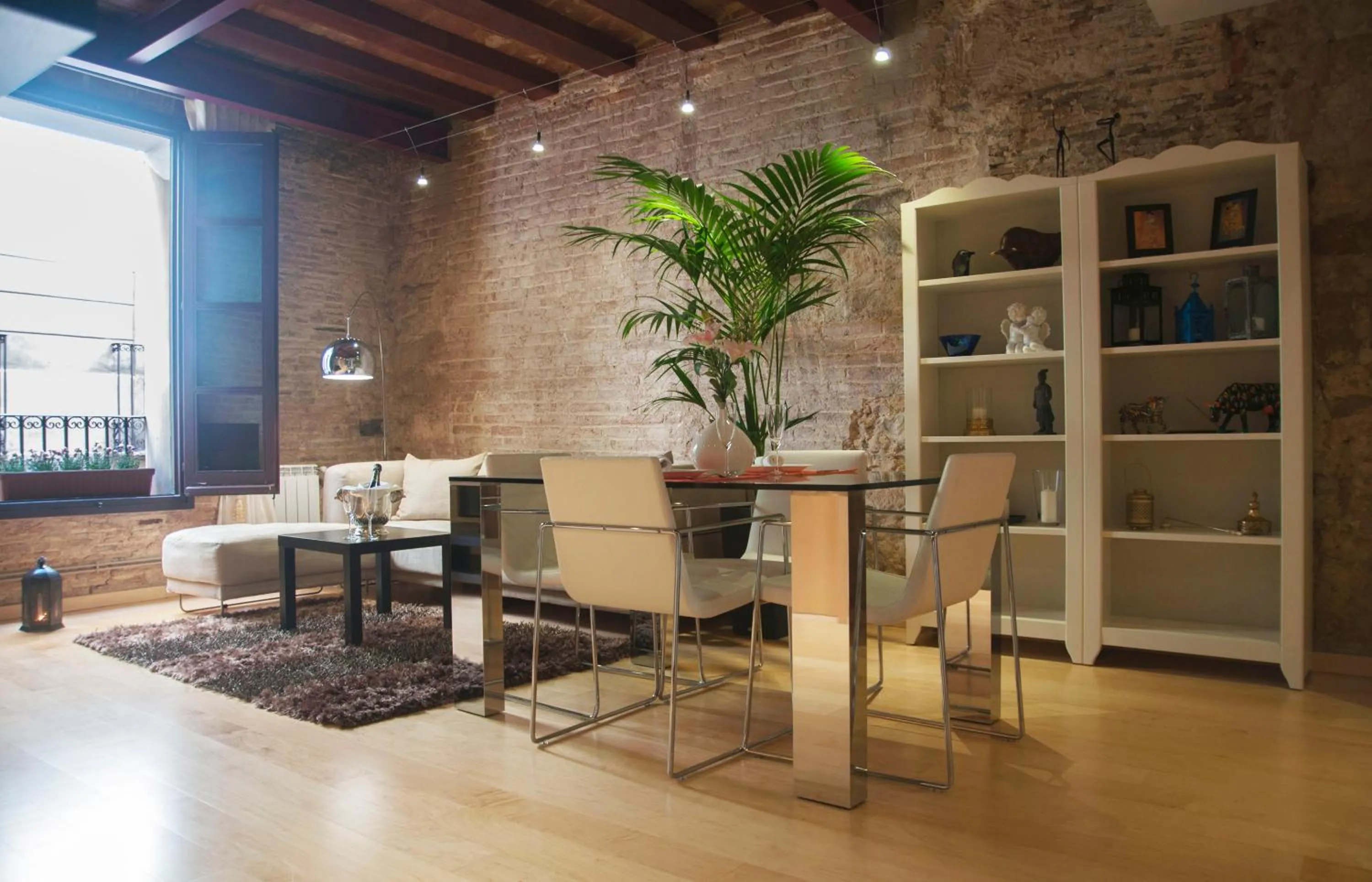 Living room in Lux Apartments Barcelona