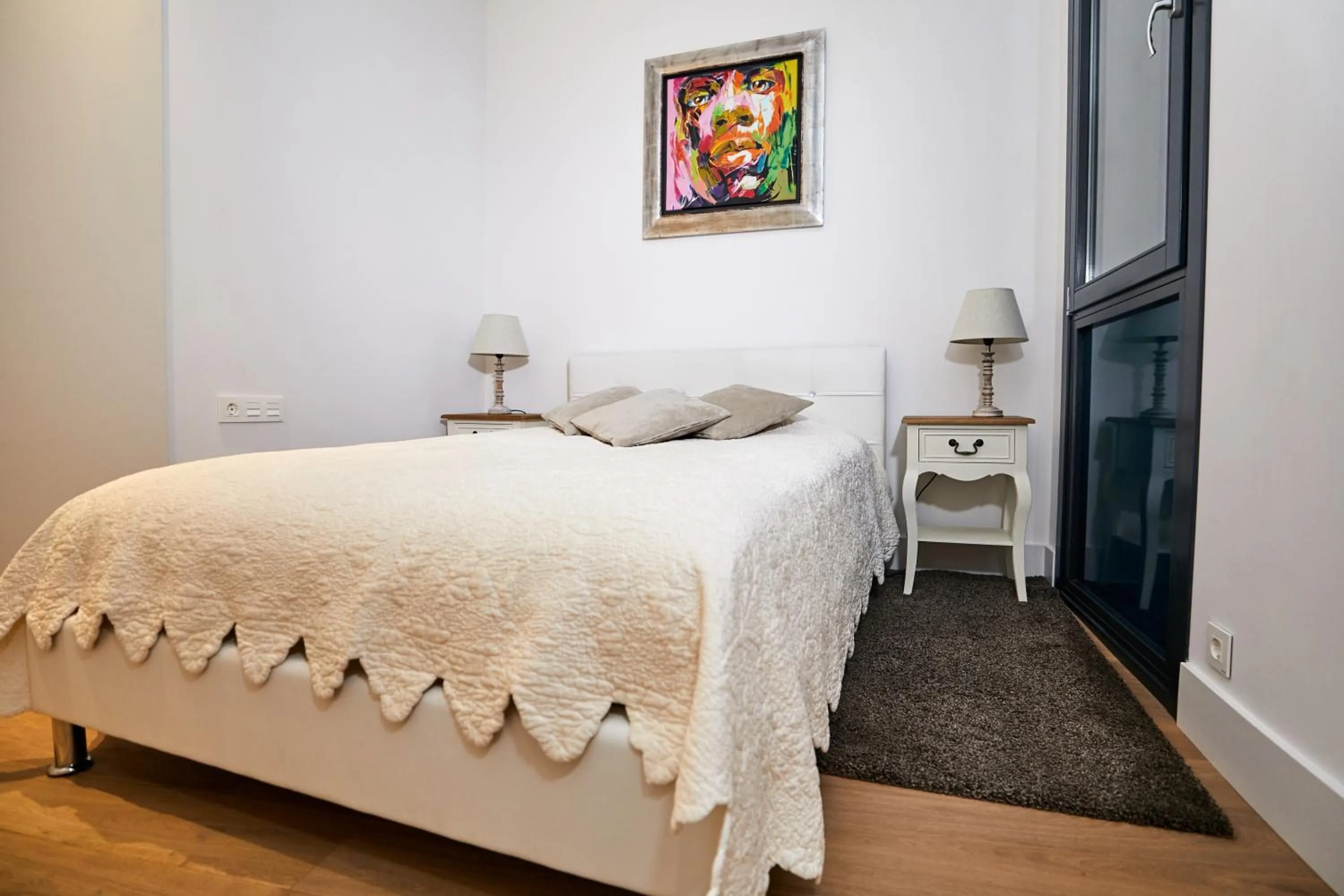 Bedroom, Bed in Lux Apartments Barcelona