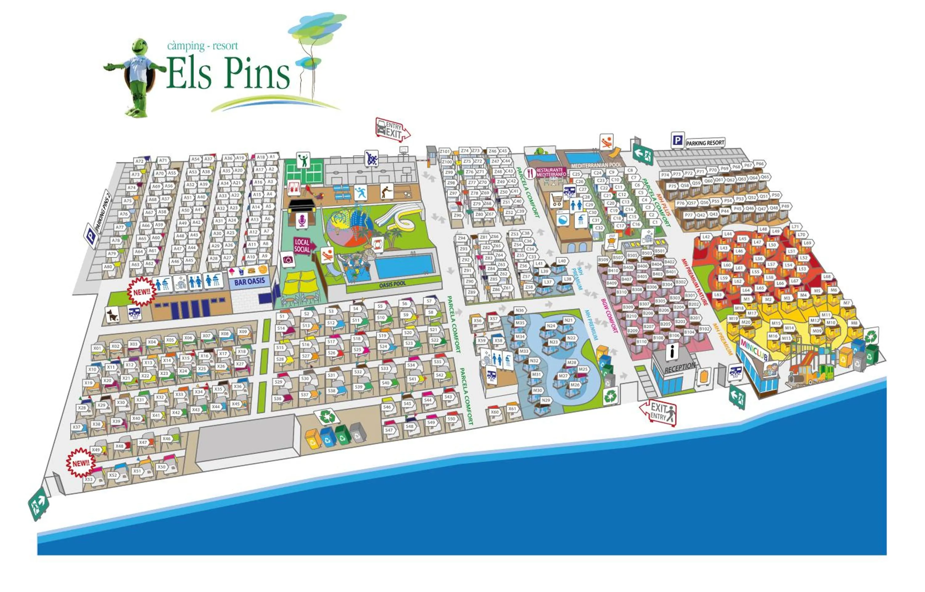Property building in Camping Resort Els Pins