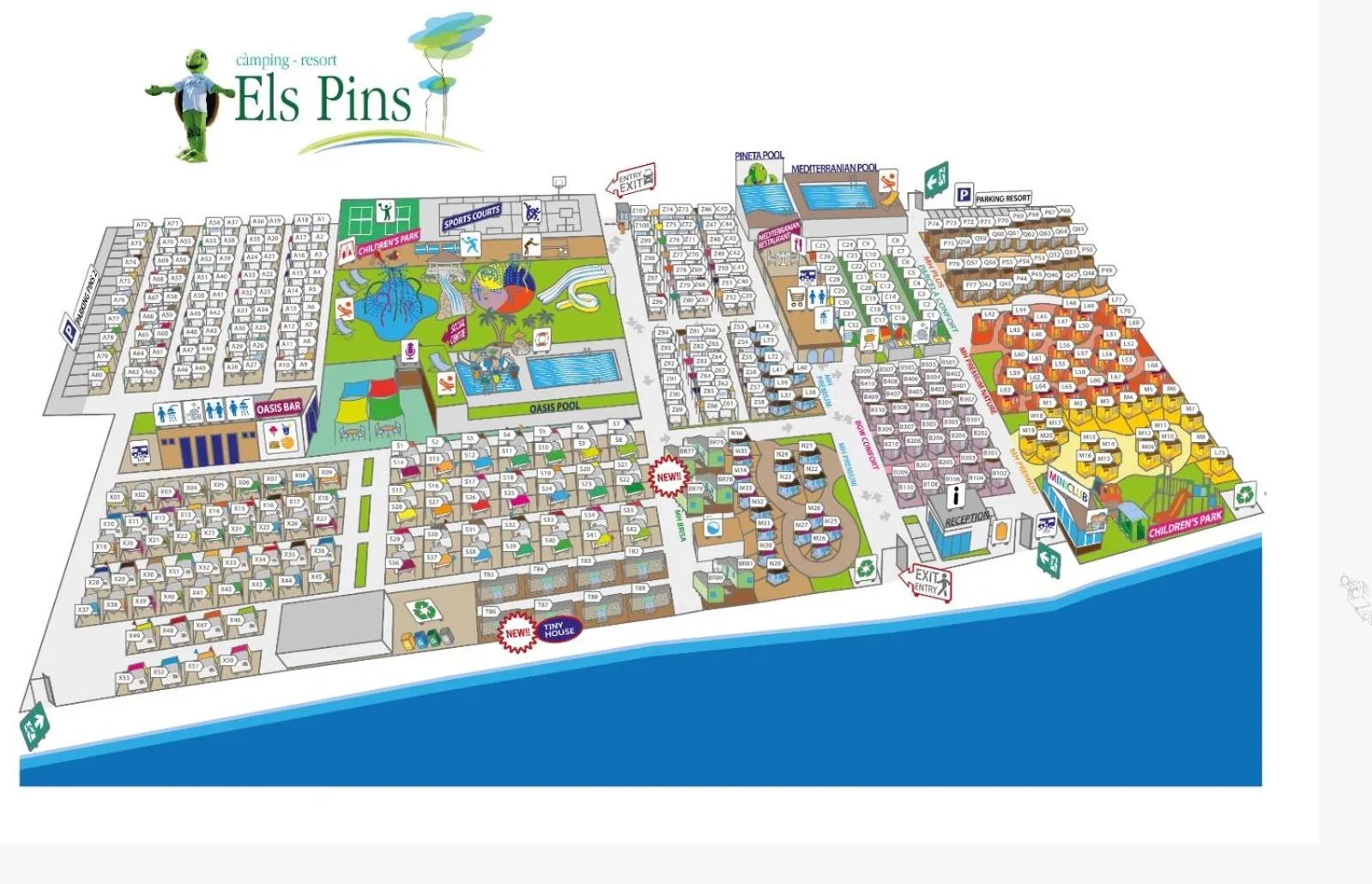 Floor plan in Camping Resort Els Pins