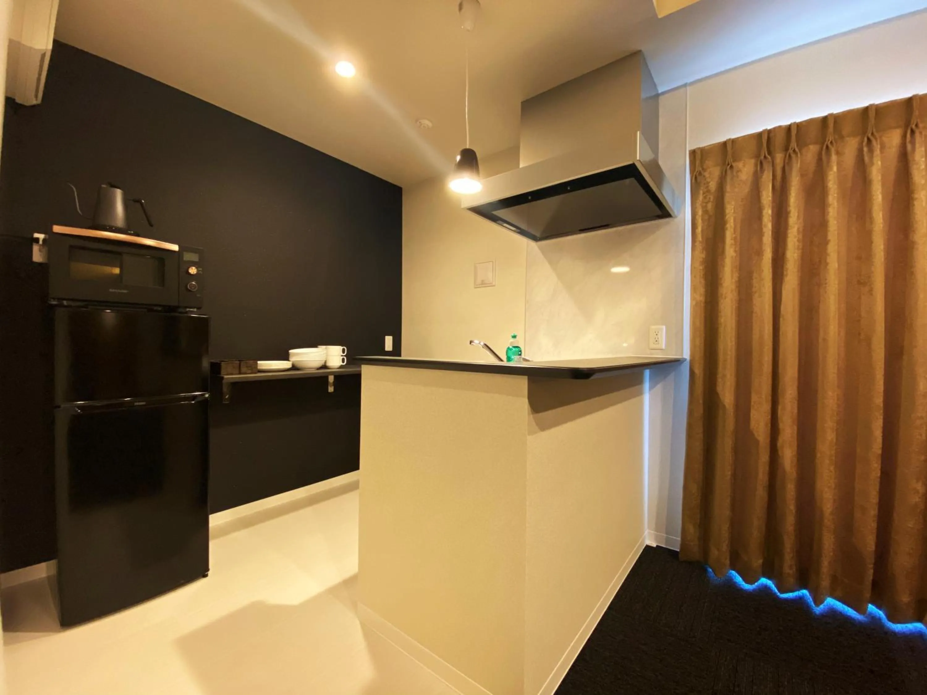 Kitchen or kitchenette in Randor Residential Hotel Fukuoka Annex