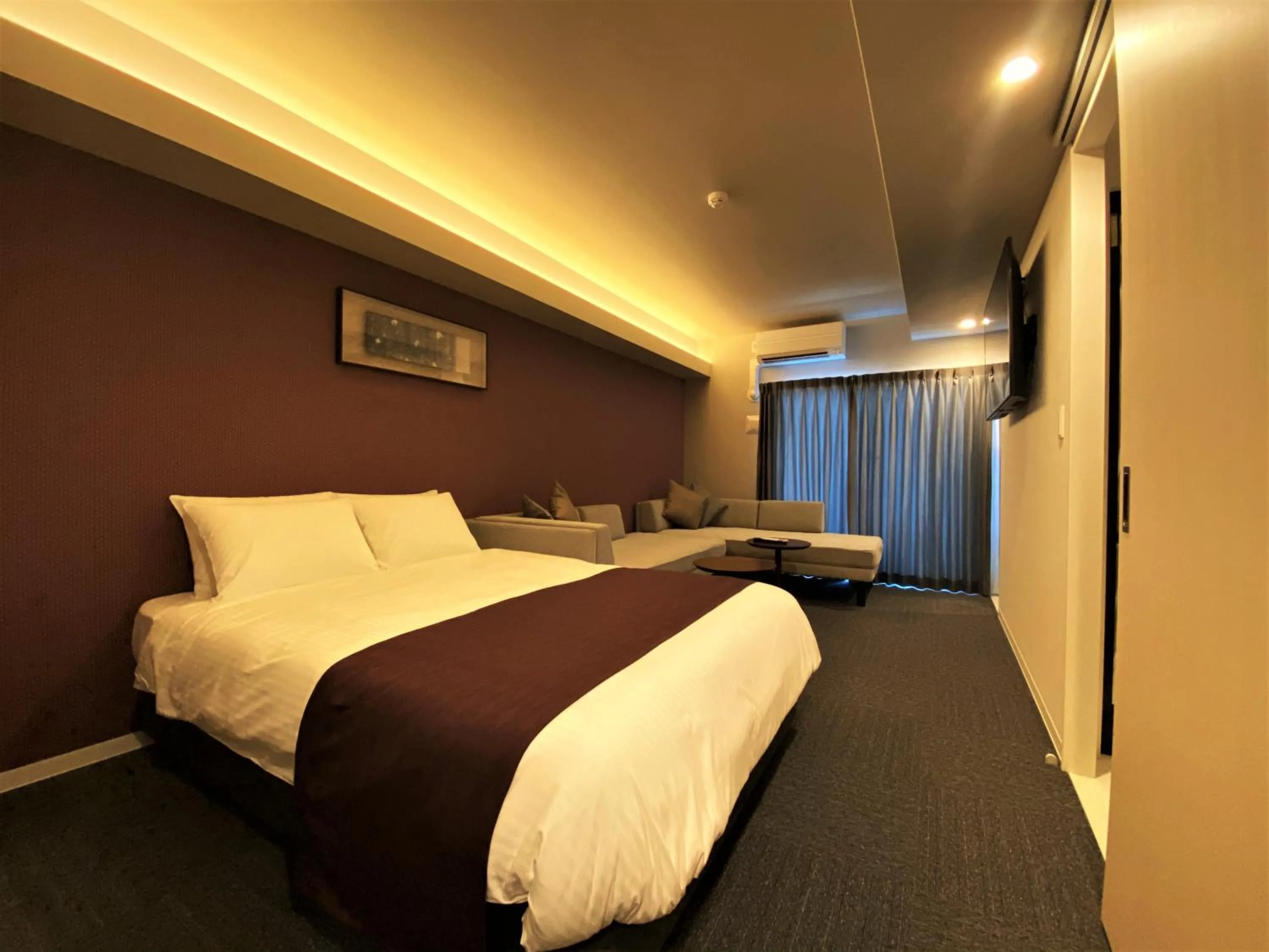 Bed in Randor Residential Hotel Fukuoka Annex