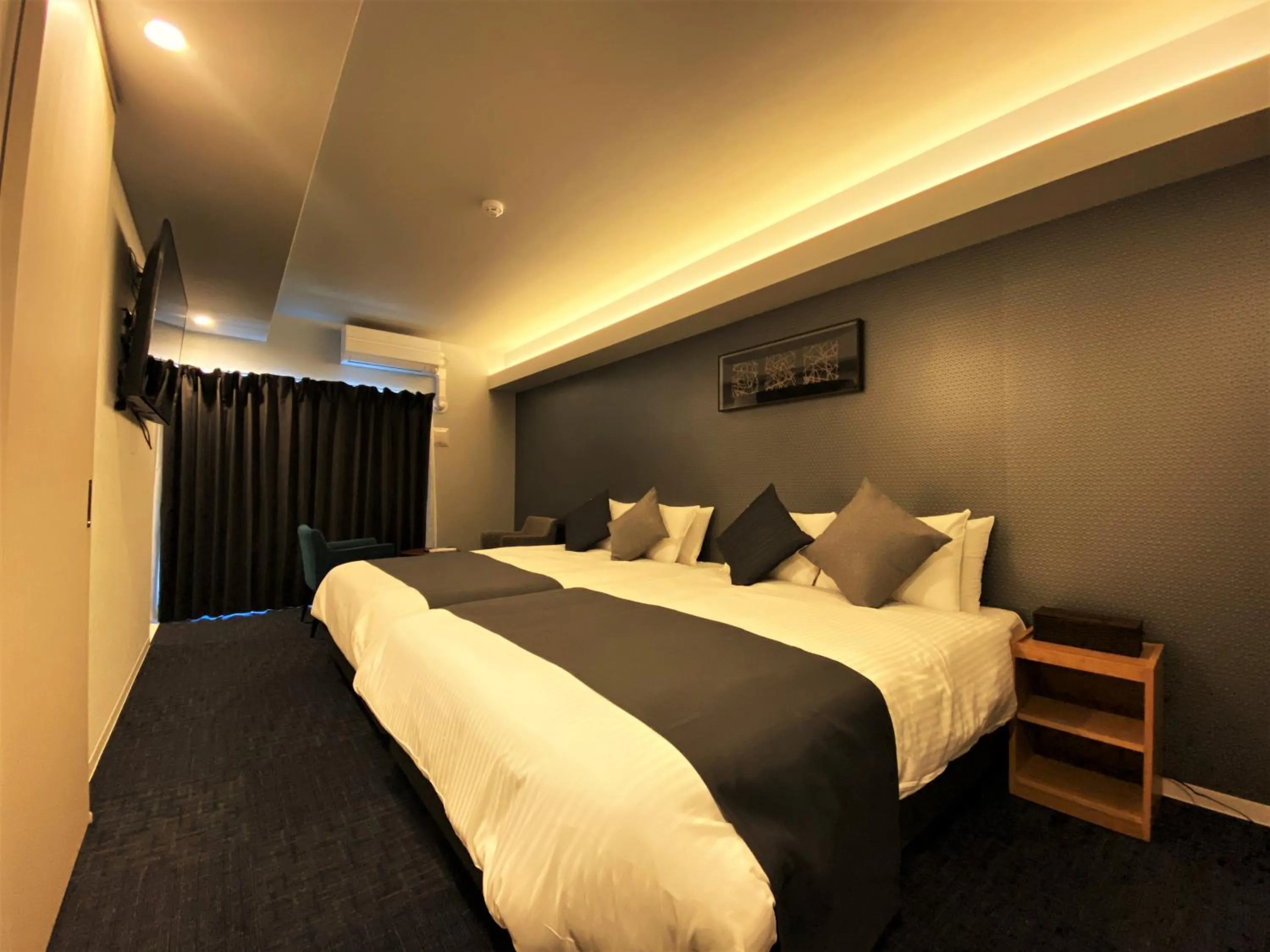 Bed in Randor Residential Hotel Fukuoka Annex