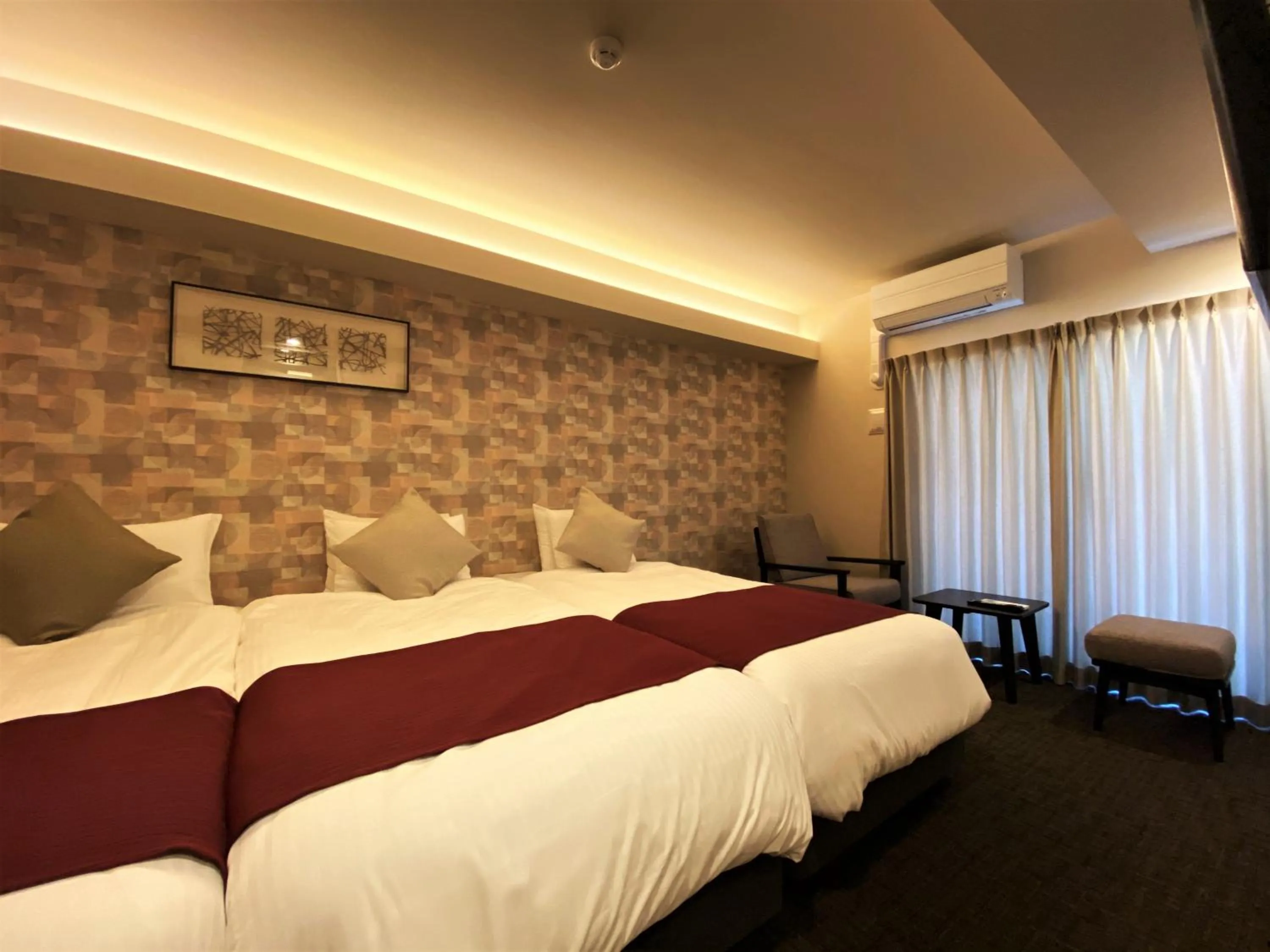 Bed in Randor Residential Hotel Fukuoka Annex