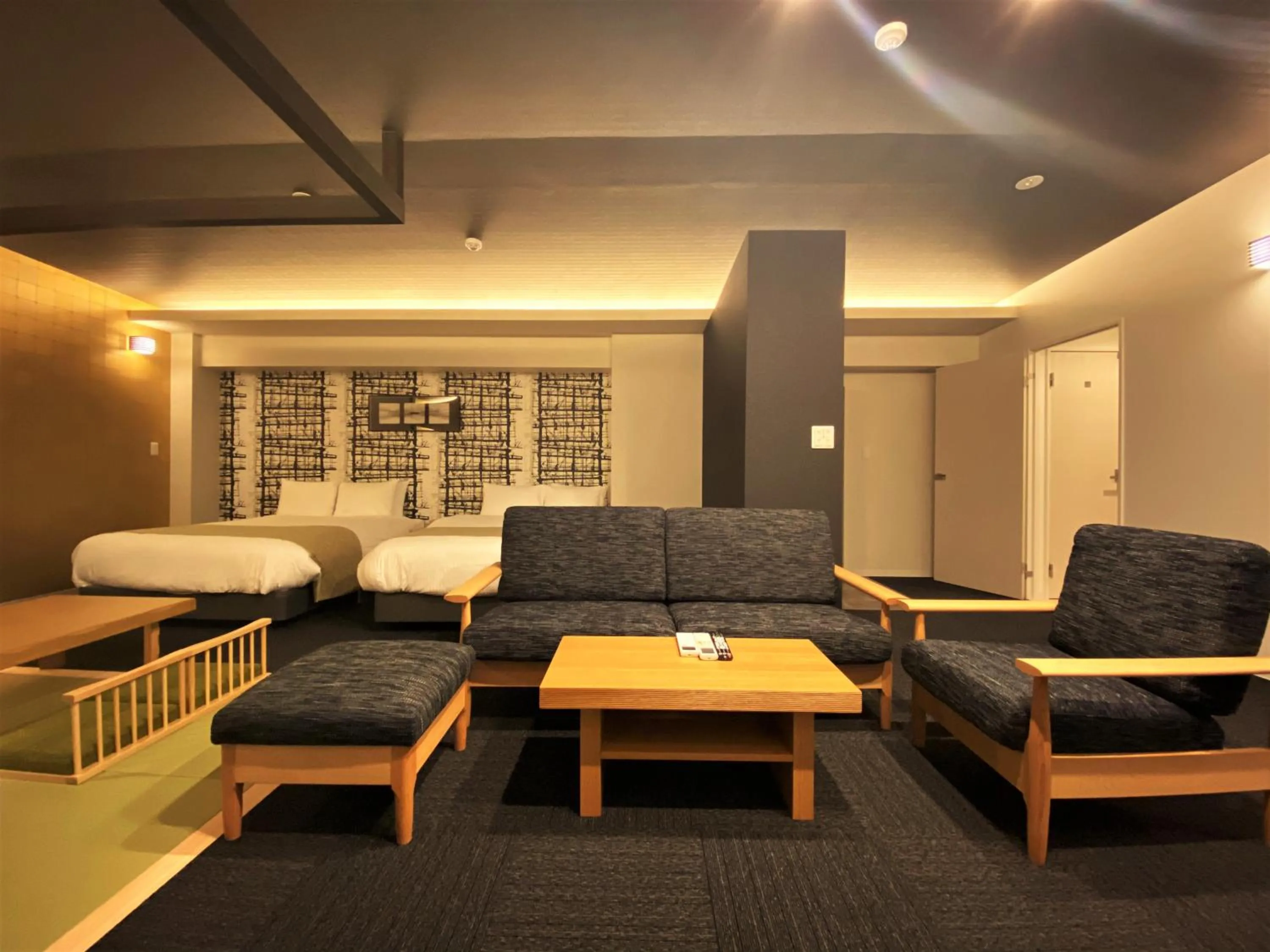 Living room in Randor Residential Hotel Fukuoka Annex
