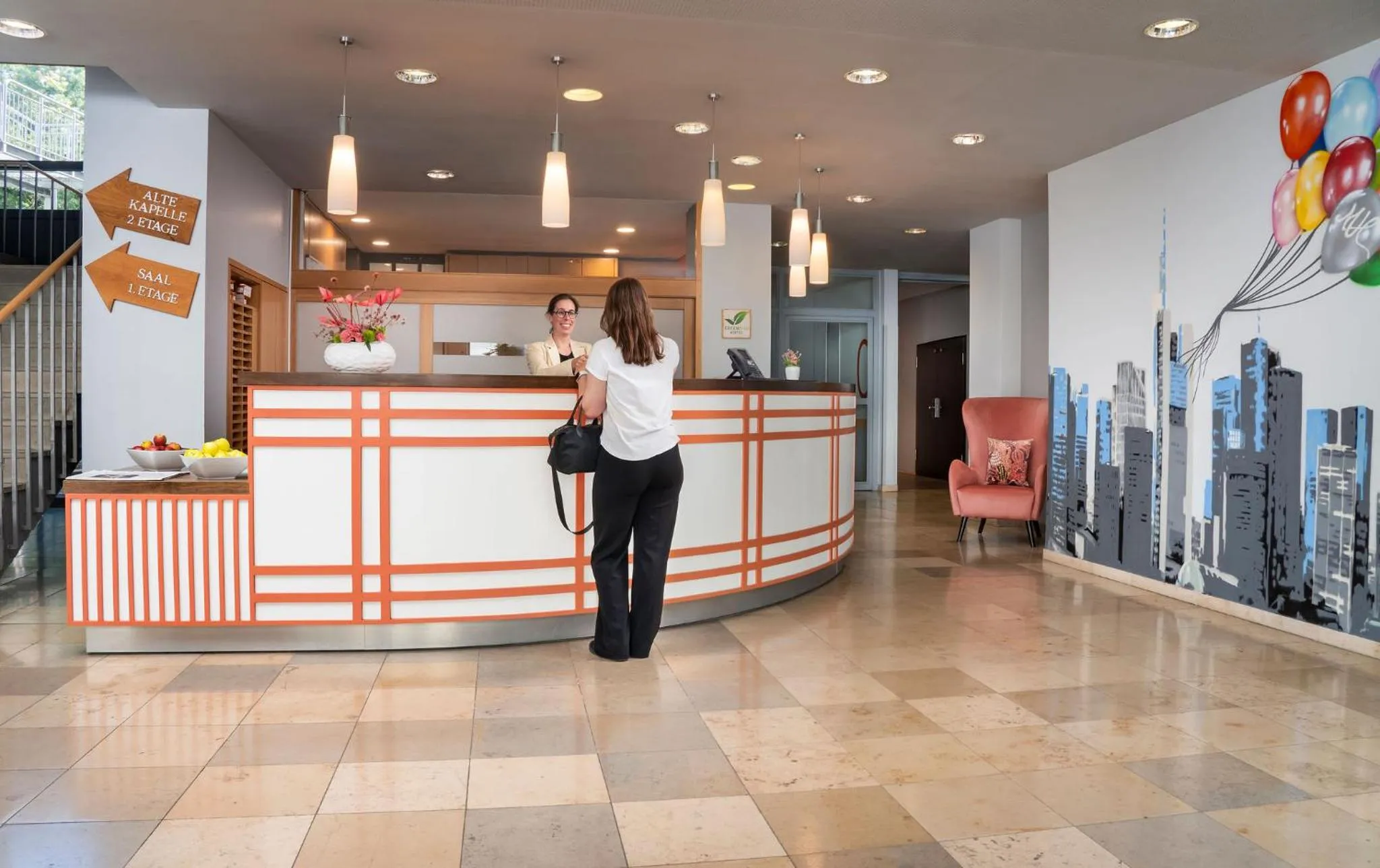 Lobby or reception in mainhaus Stadthotel Frankfurt