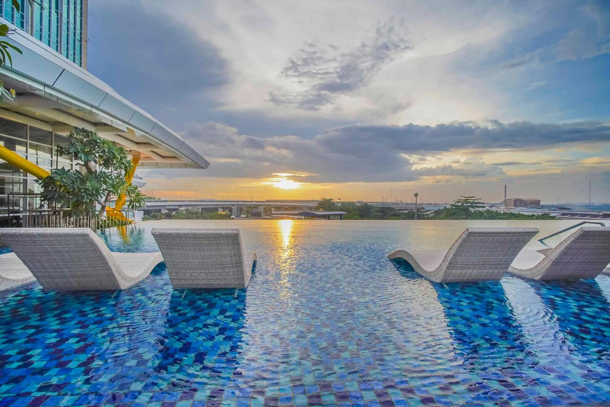 Pool view in Nuanza Hotel & Convention Cikarang