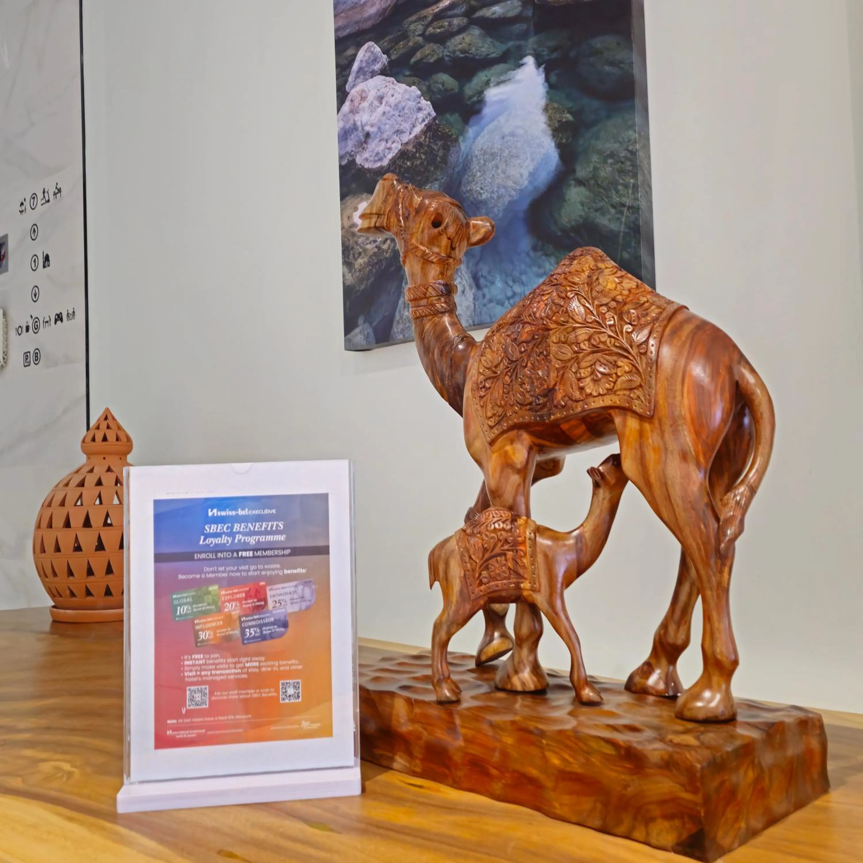 Decorative detail in Swiss-Belinn Airport Muscat Oman