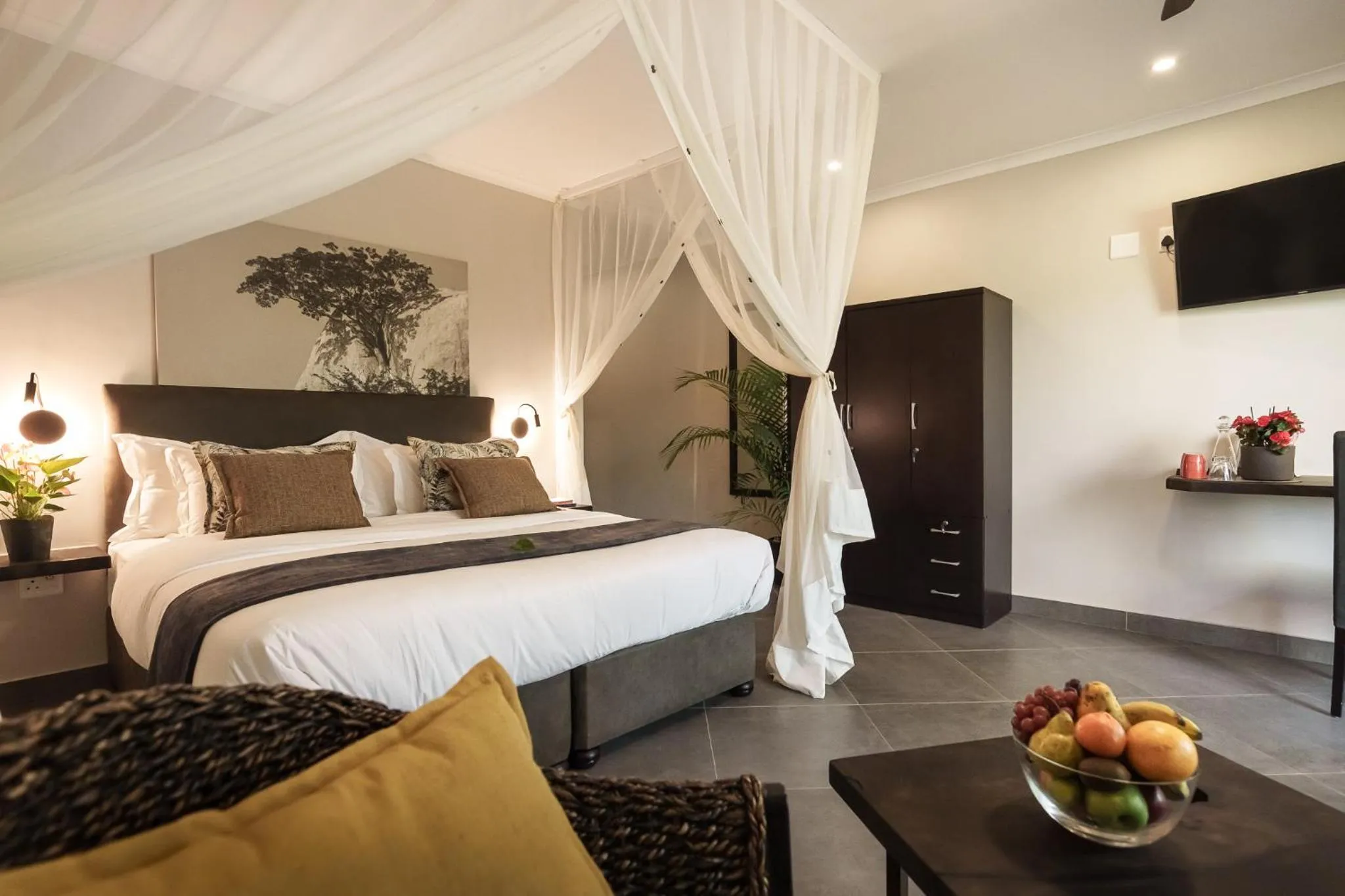 Bed in Kruger Eden Lodge