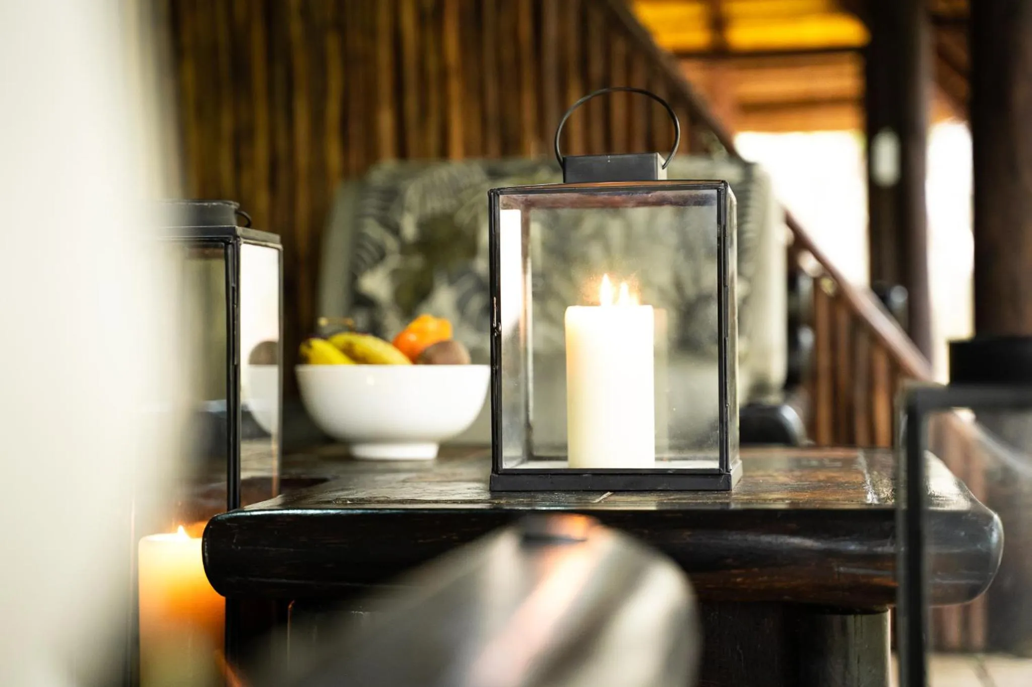 Seating area in Kruger Eden Lodge