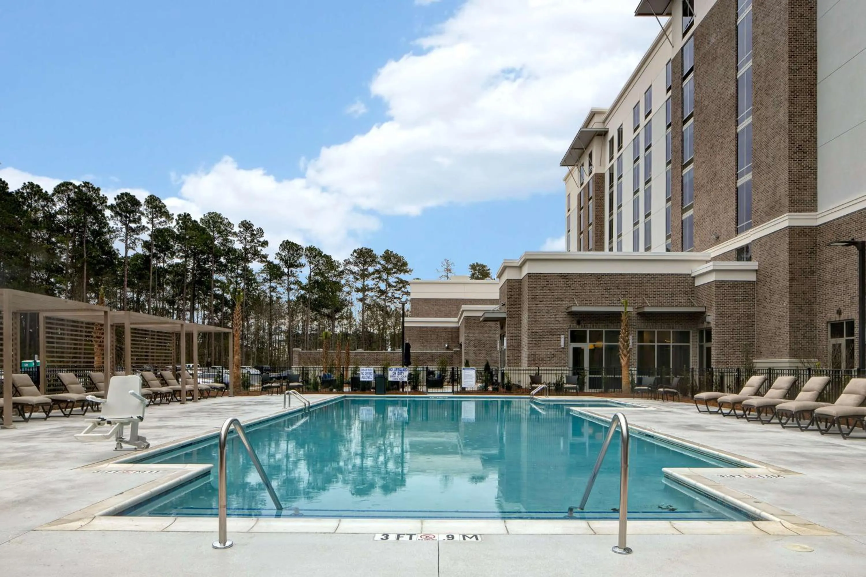 Pool view in Homewood Suites By Hilton Summerville