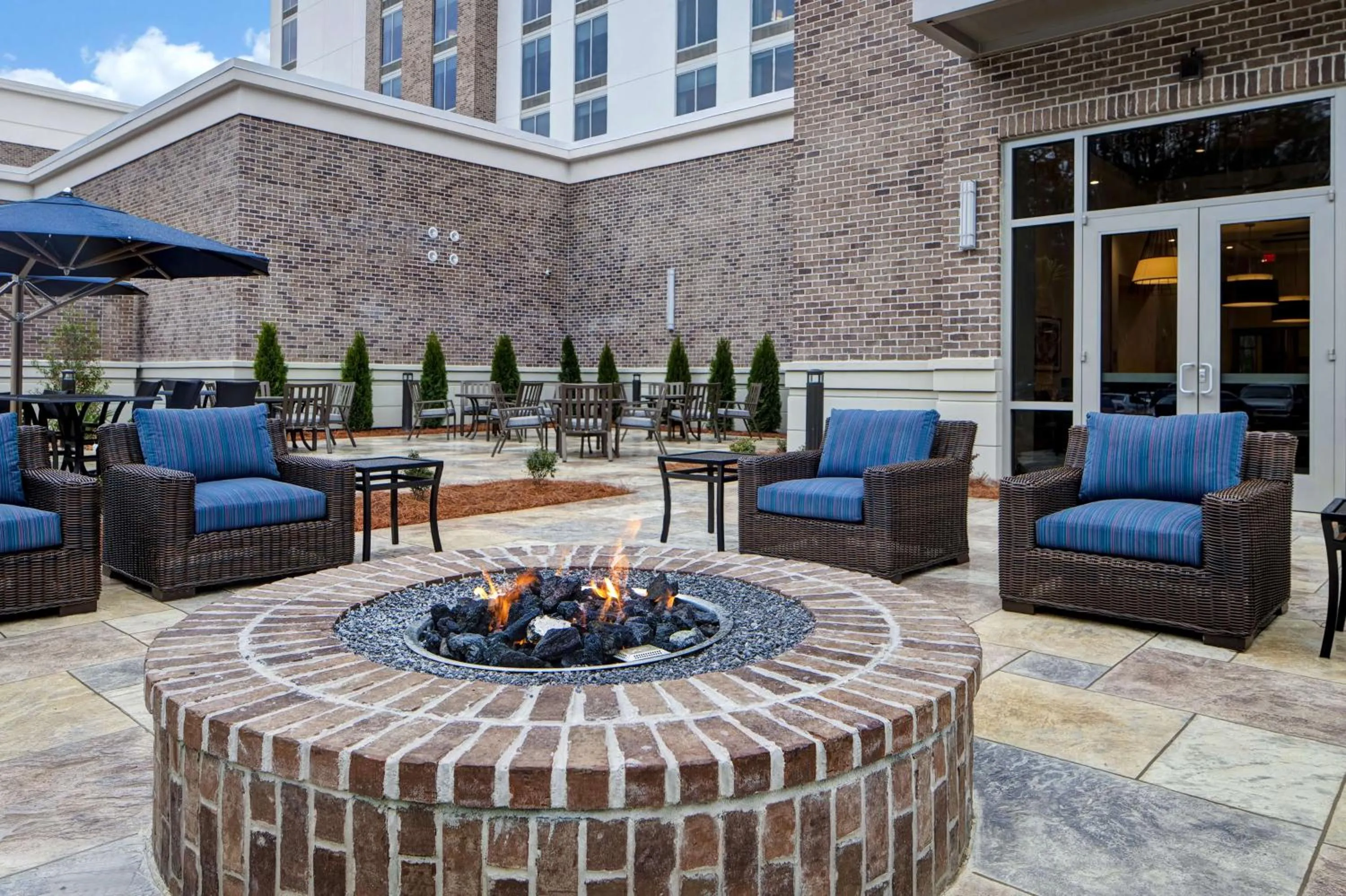 Patio in Homewood Suites By Hilton Summerville