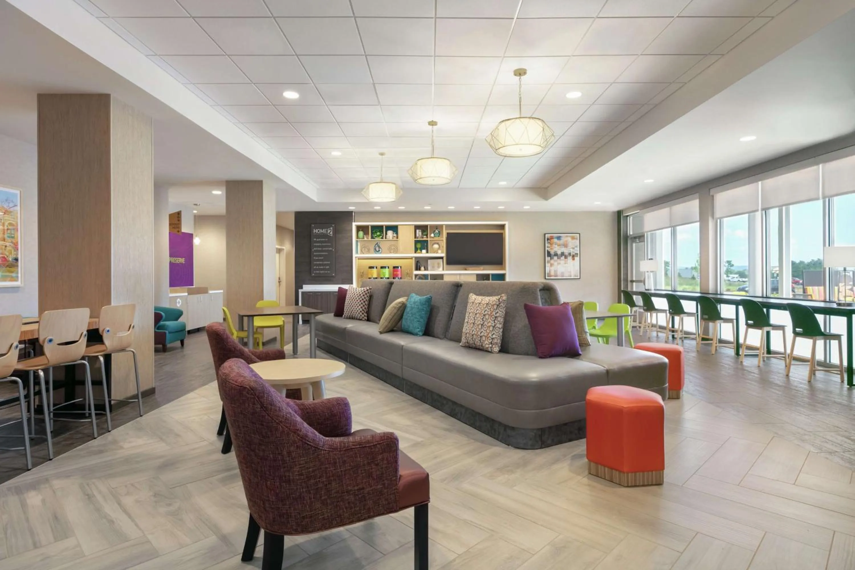 Lobby or reception in Home2 Suites By Hilton Easton