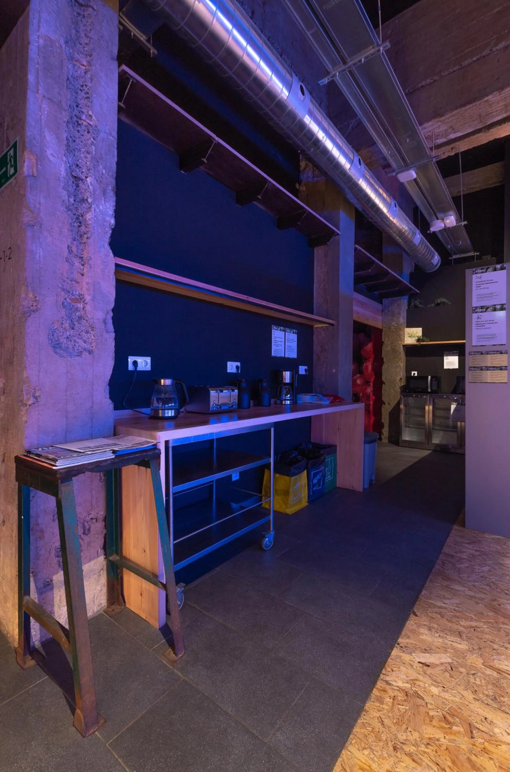 Kitchen or kitchenette in Ekoos Hostel, Bilbao Eko Hostel