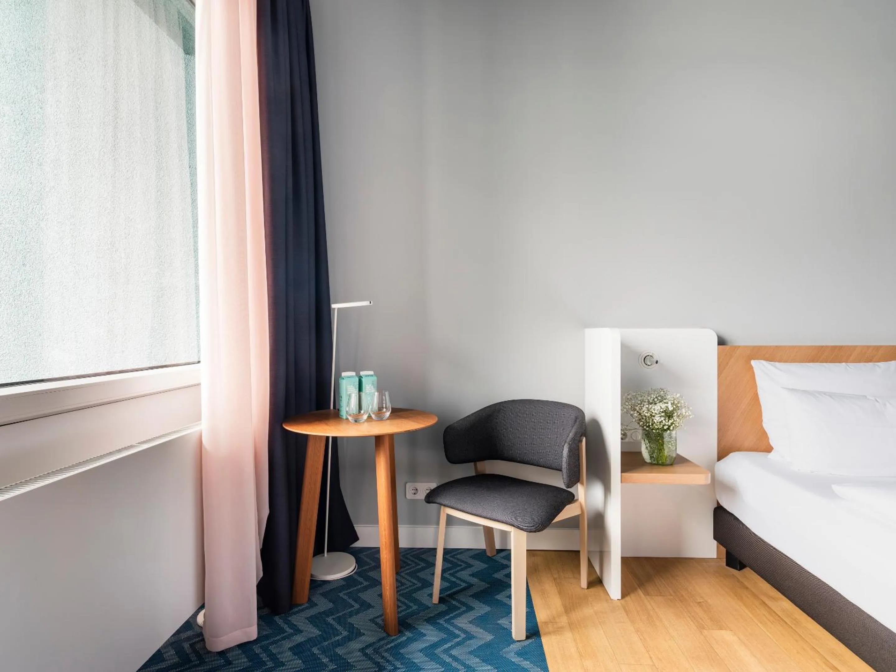 Bed in about:berlin Hotel