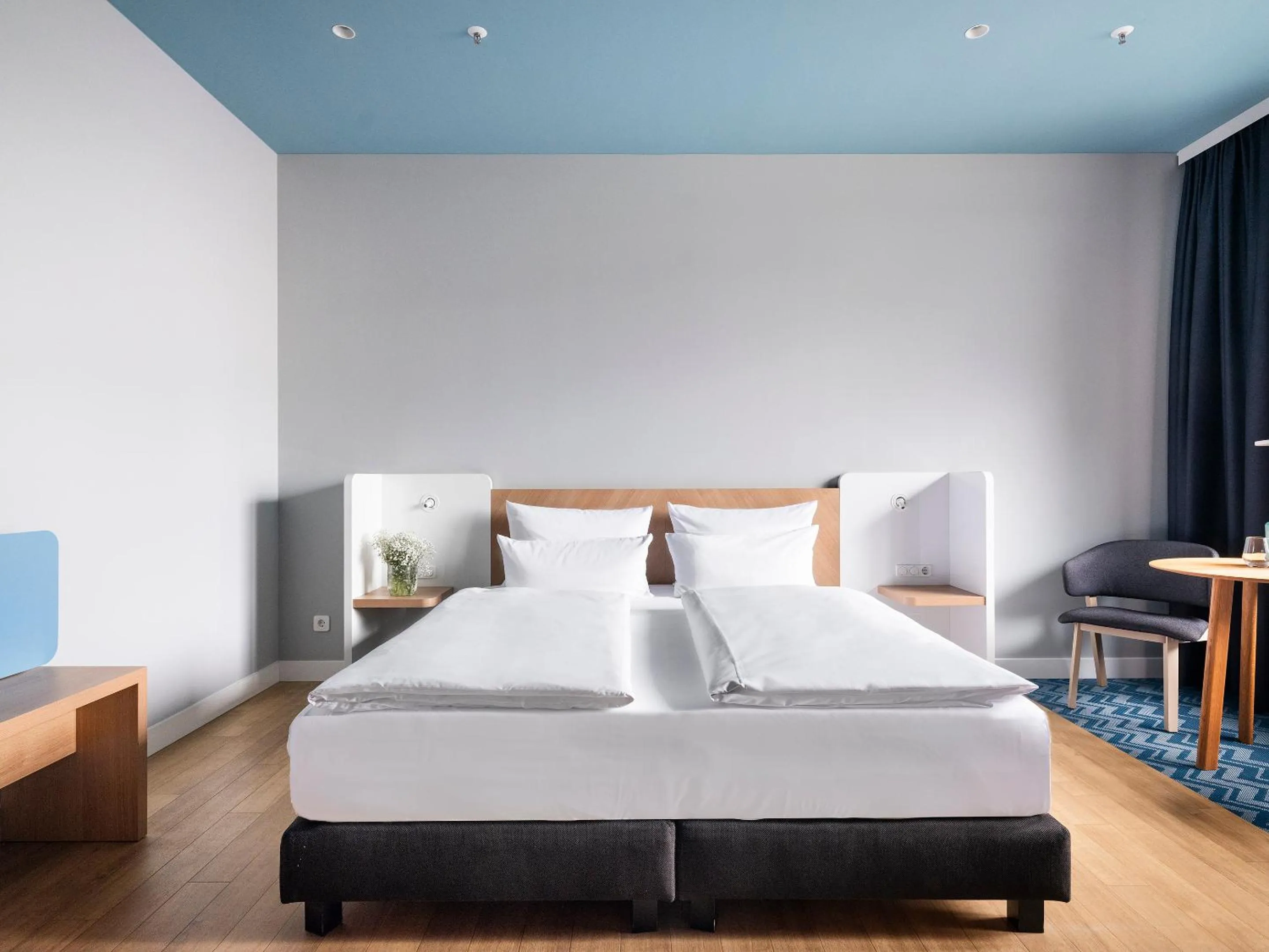 Bed in about:berlin Hotel