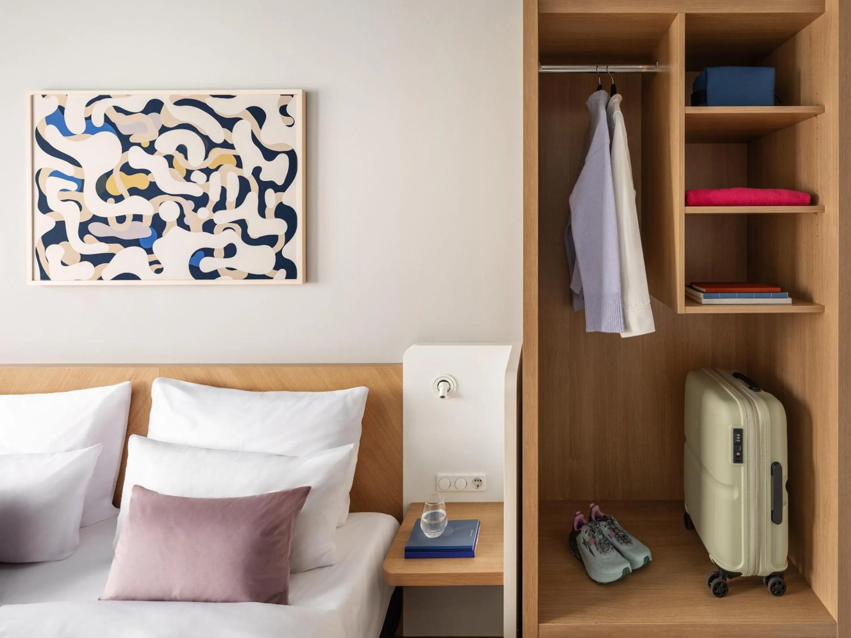 Bed in Numa Berlin Kudamm