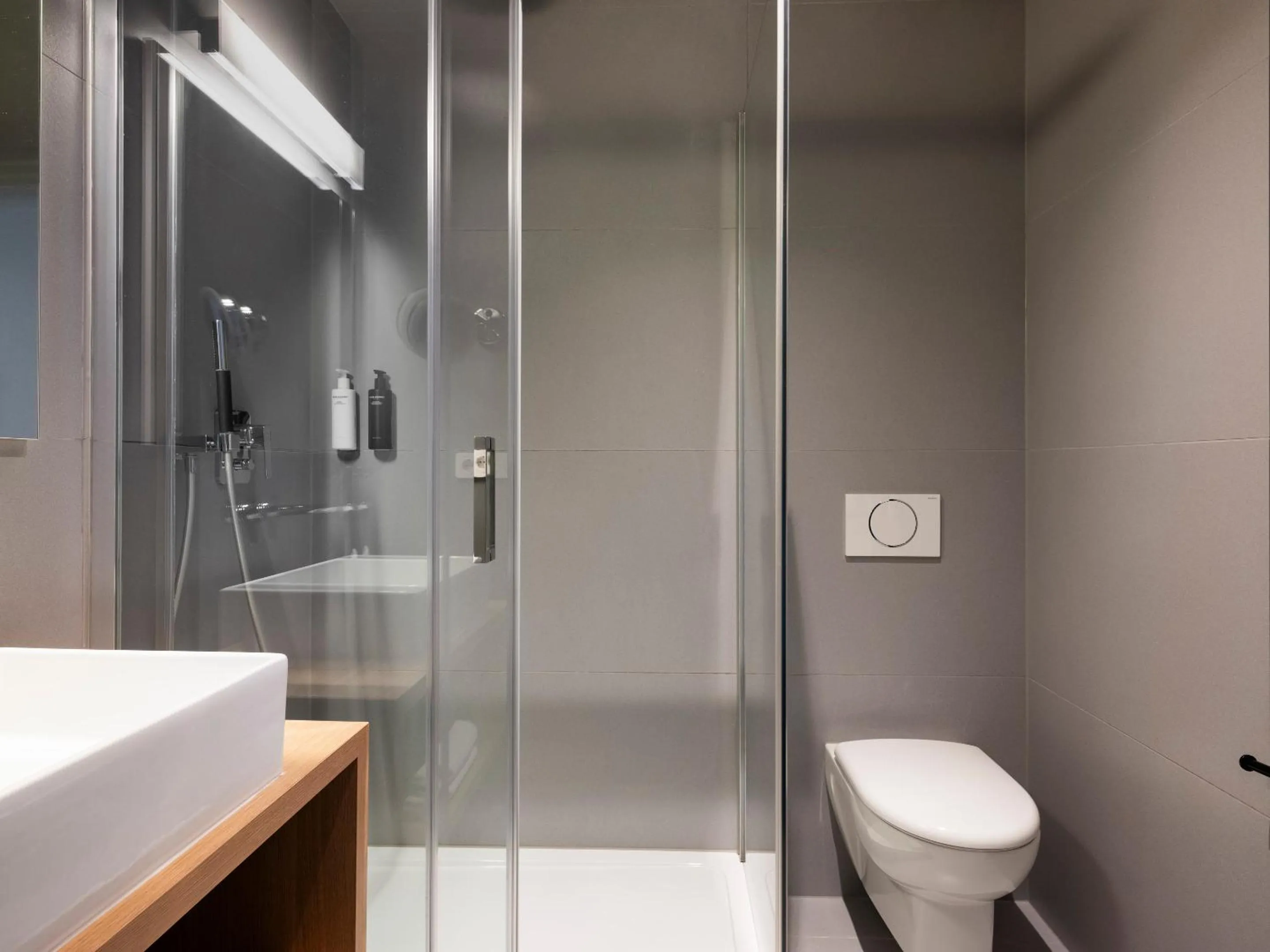 Shower in about:berlin Hotel