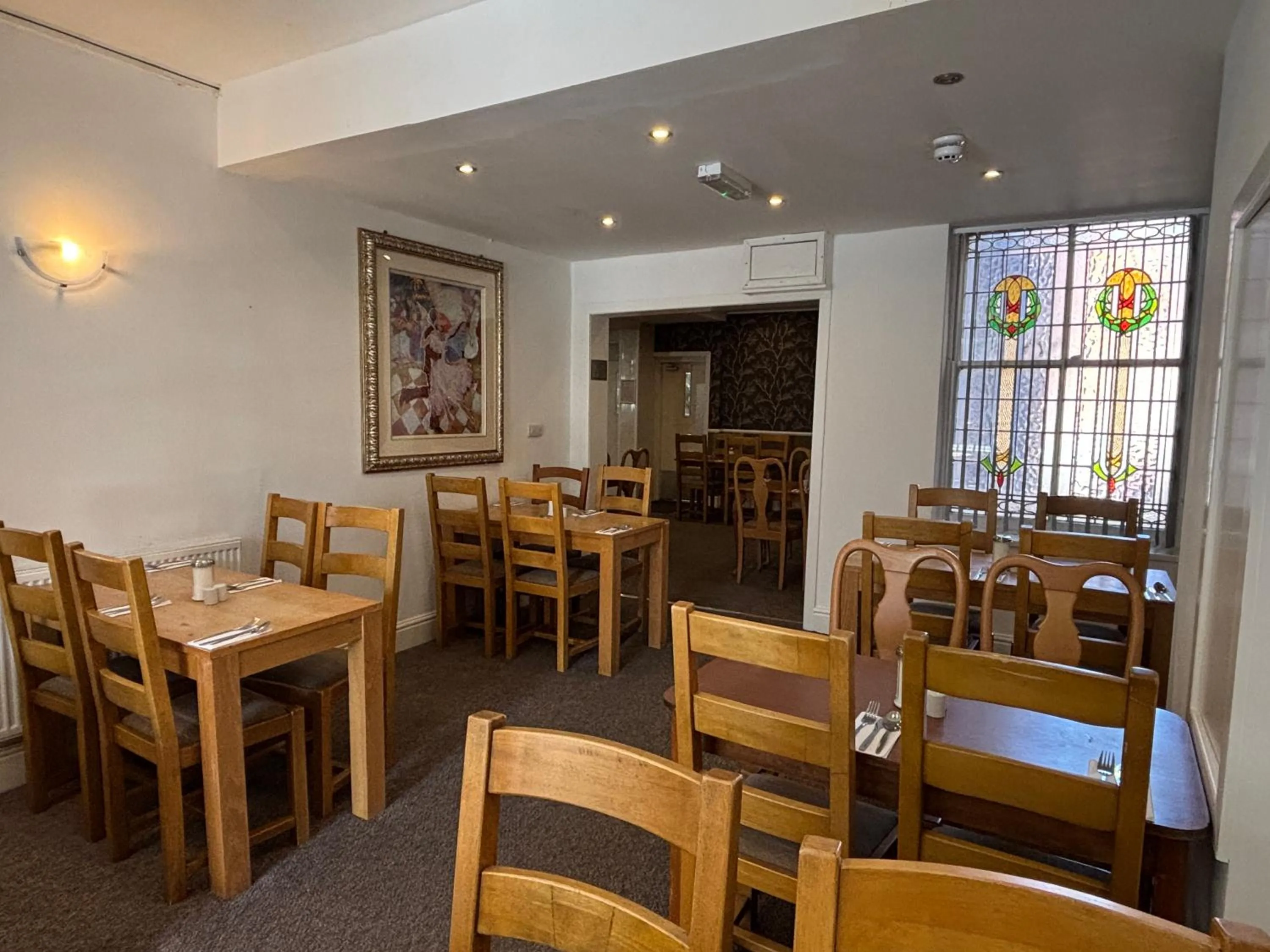 Dining area in The Royal Alexandra Hotel by Compass Hospitality