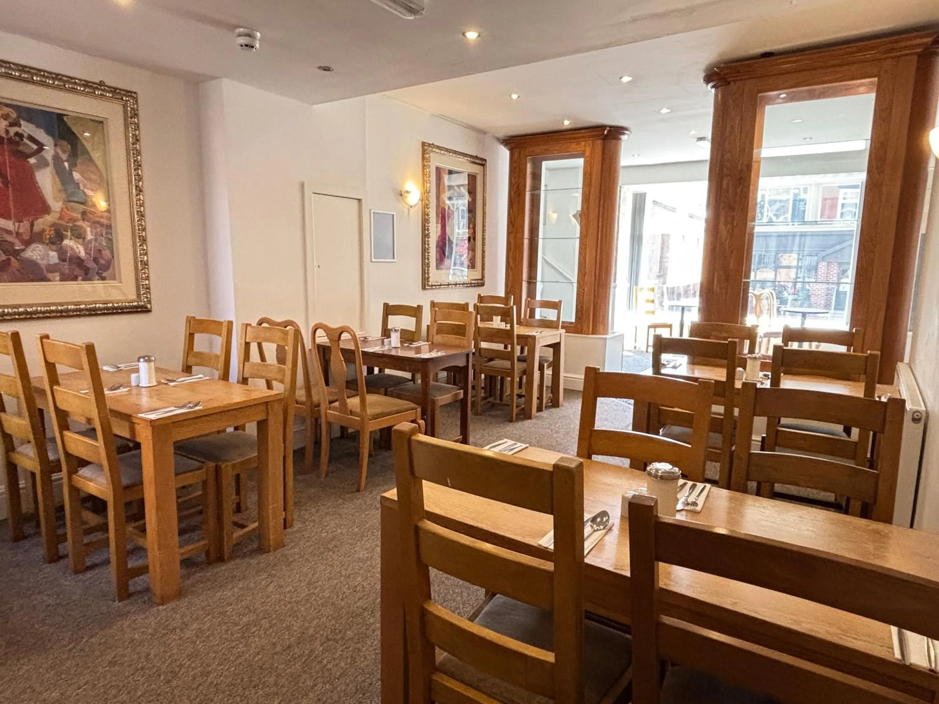 Dining area in The Royal Alexandra Hotel by Compass Hospitality