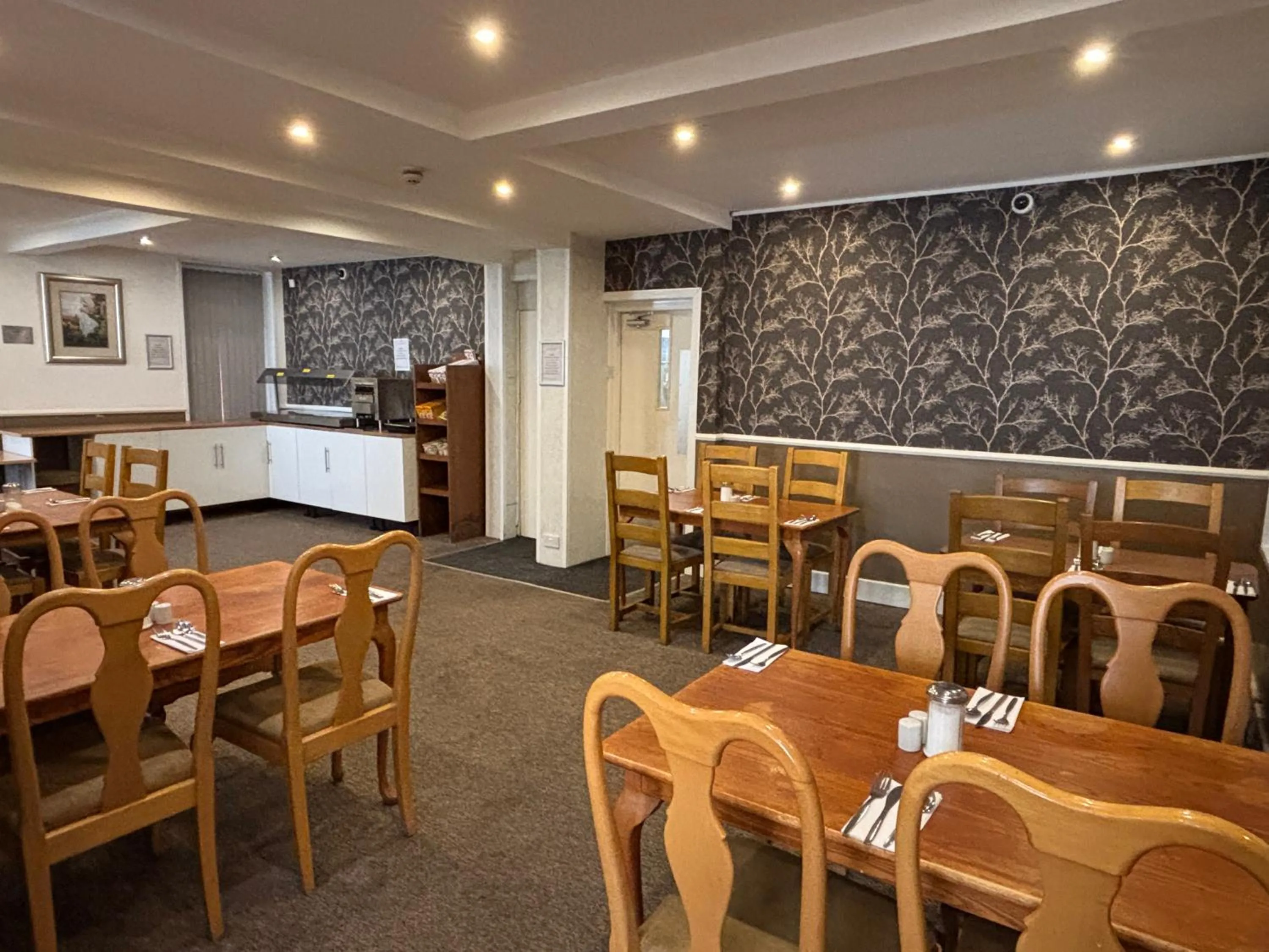 Dining area in The Royal Alexandra Hotel by Compass Hospitality