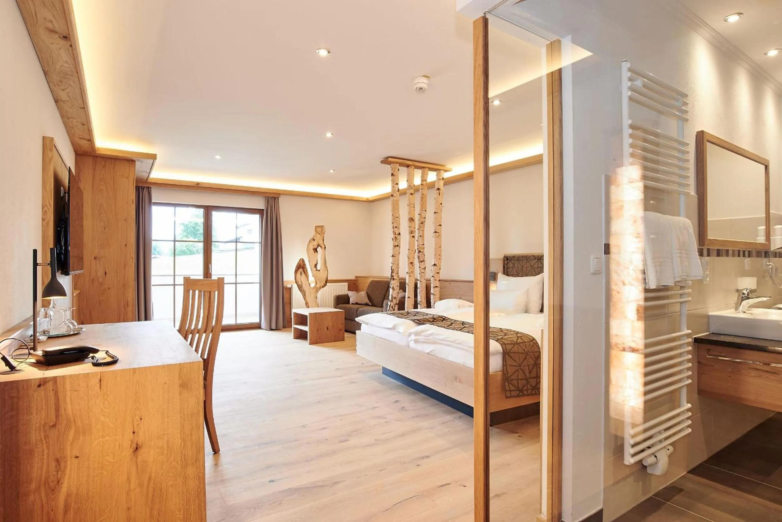 Bed in Naturhotel Reissenlehen