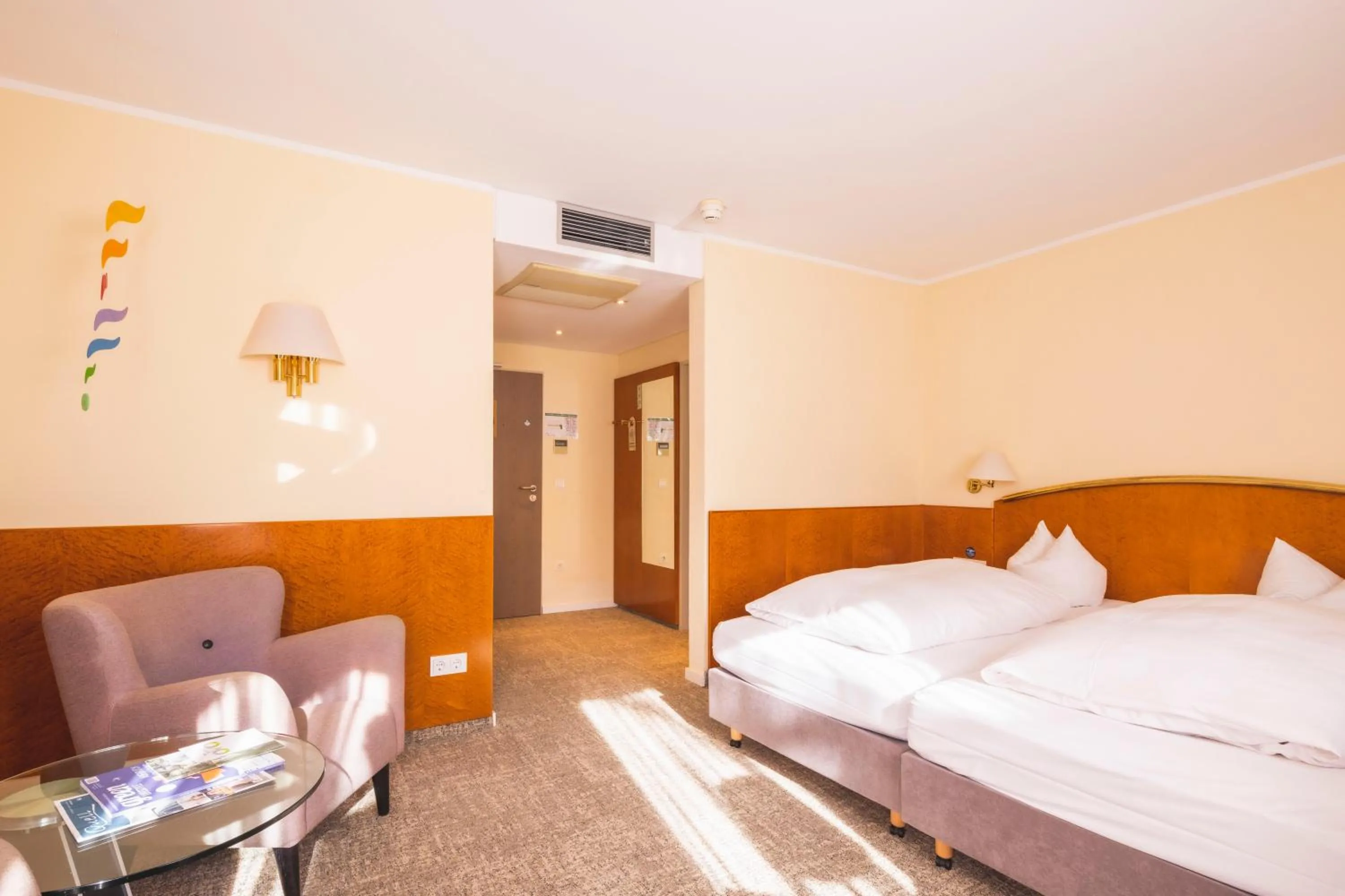 Decorative detail, Bed in Hotel Luise