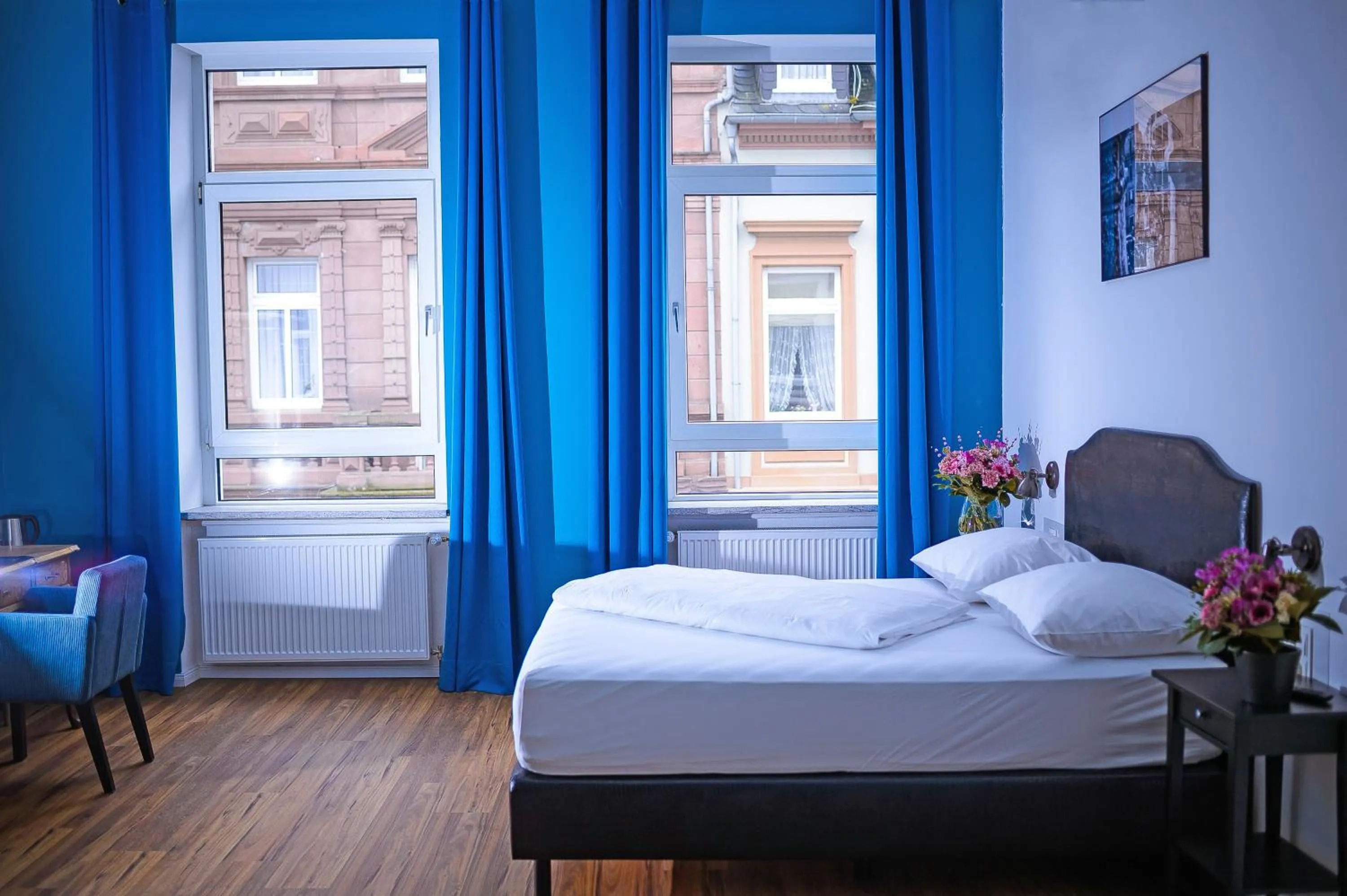 Bed in SmartHotel Mystique Self check-in