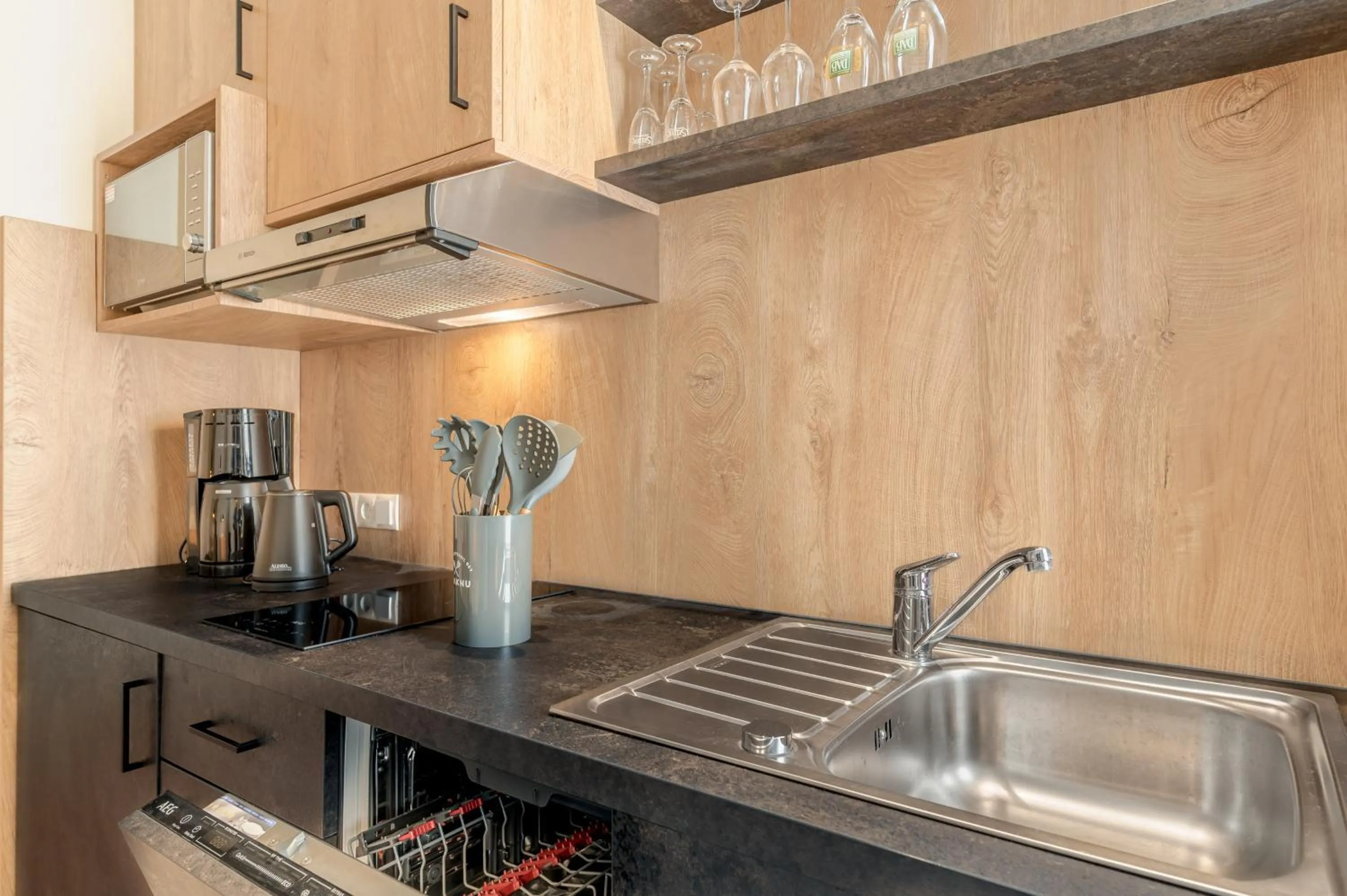 Kitchen or kitchenette in Hotel Esplanade Dortmund