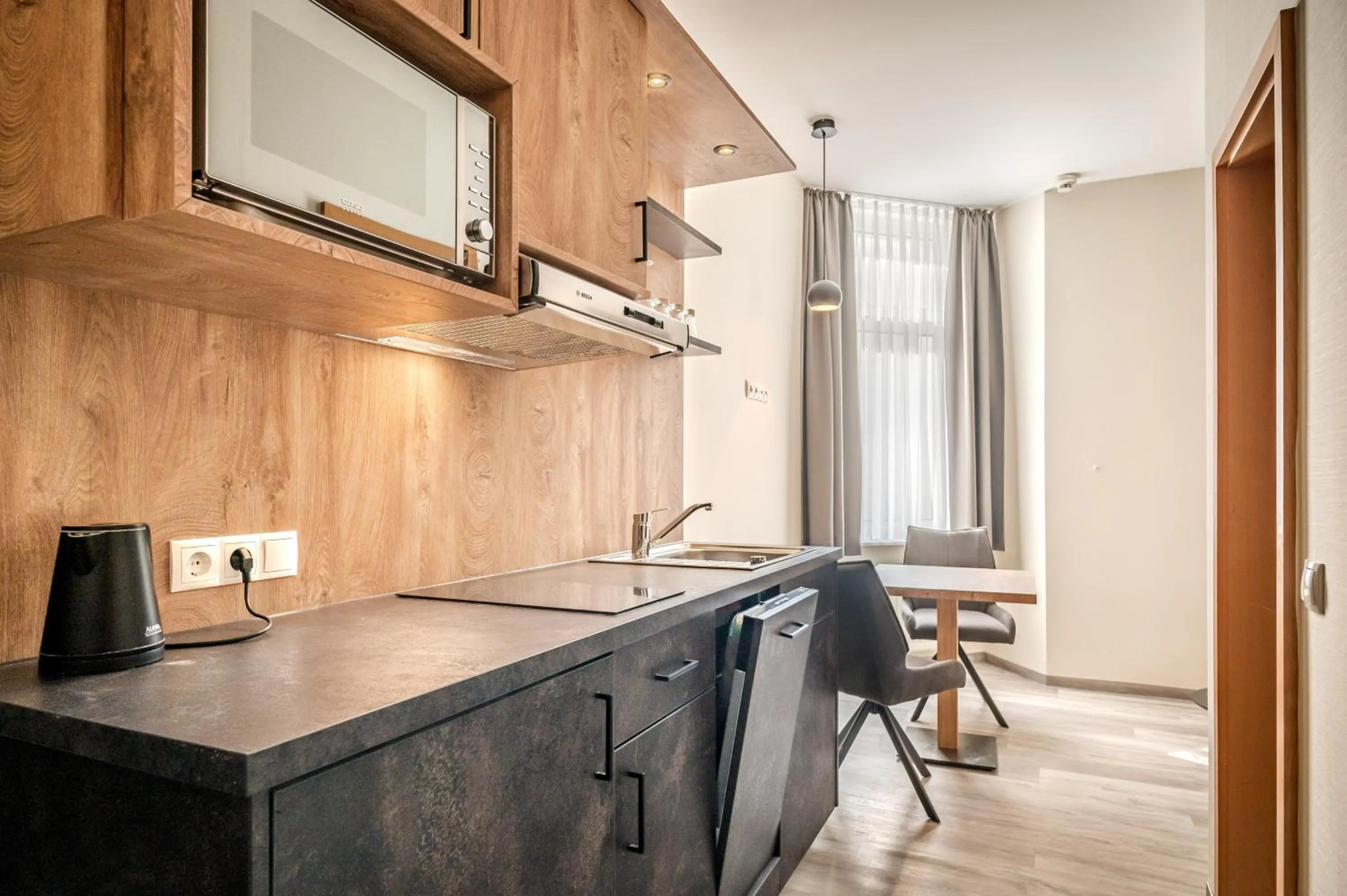 Kitchen or kitchenette in Hotel Esplanade Dortmund