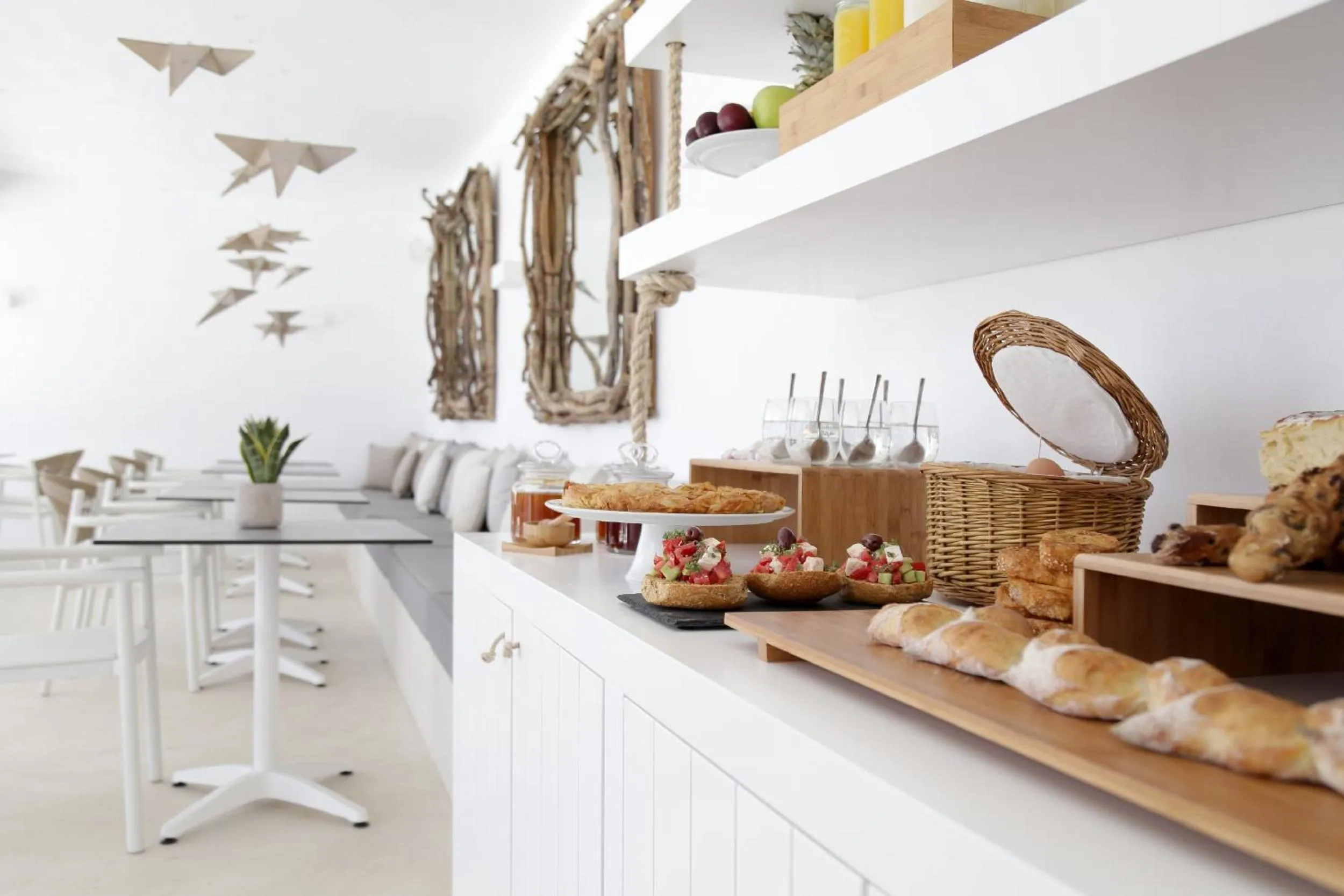 Breakfast in Livin Mykonos Hotel - Adults Only