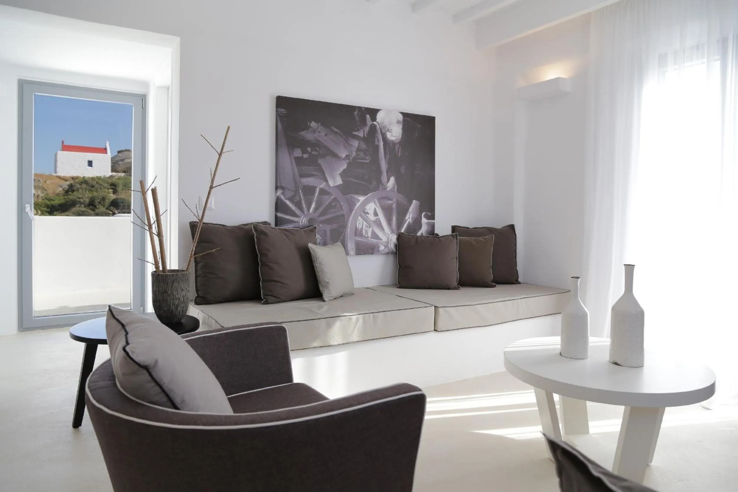 Living room in Livin Mykonos Hotel - Adults Only