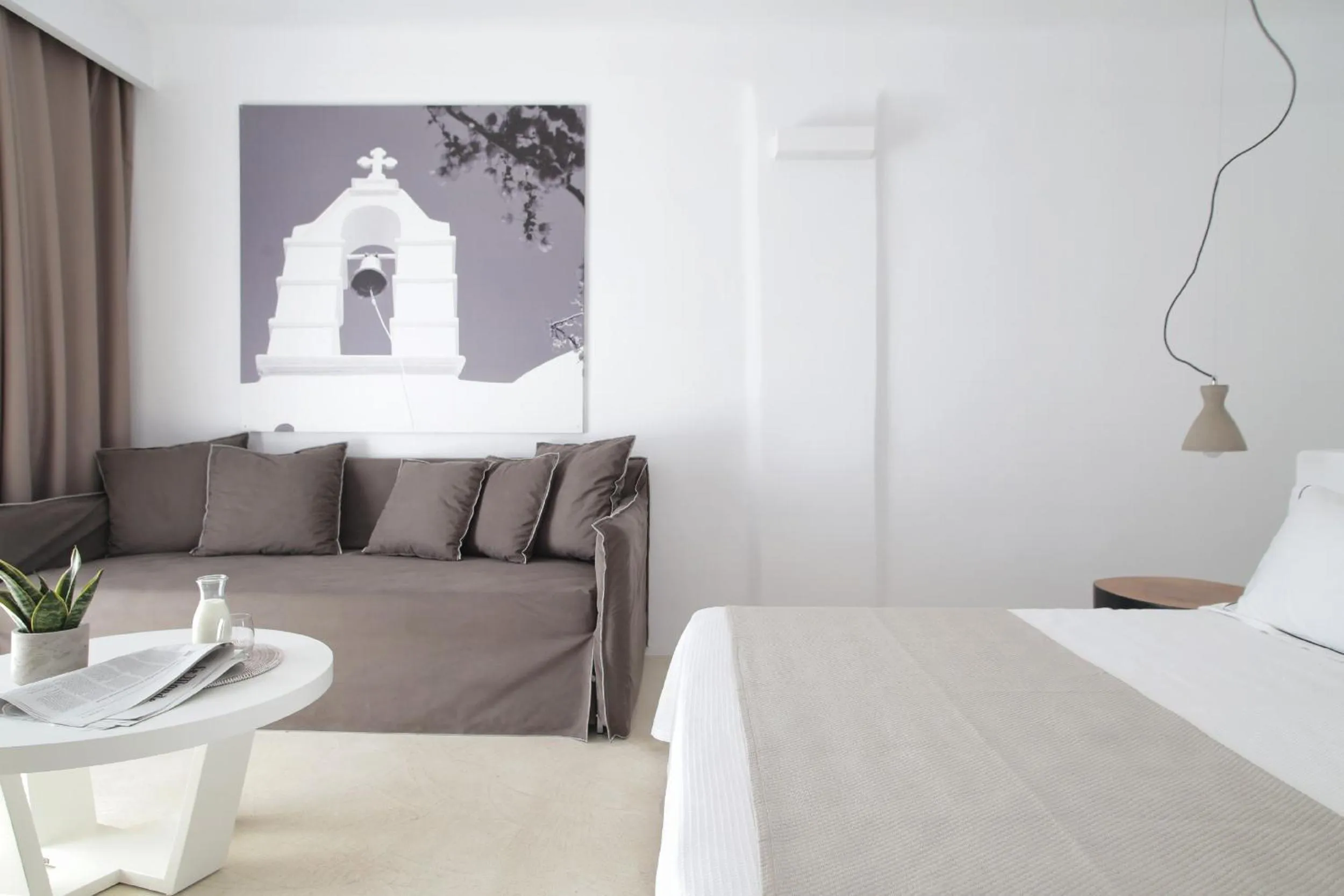 Photo of the whole room, Bed in Livin Mykonos Hotel - Adults Only