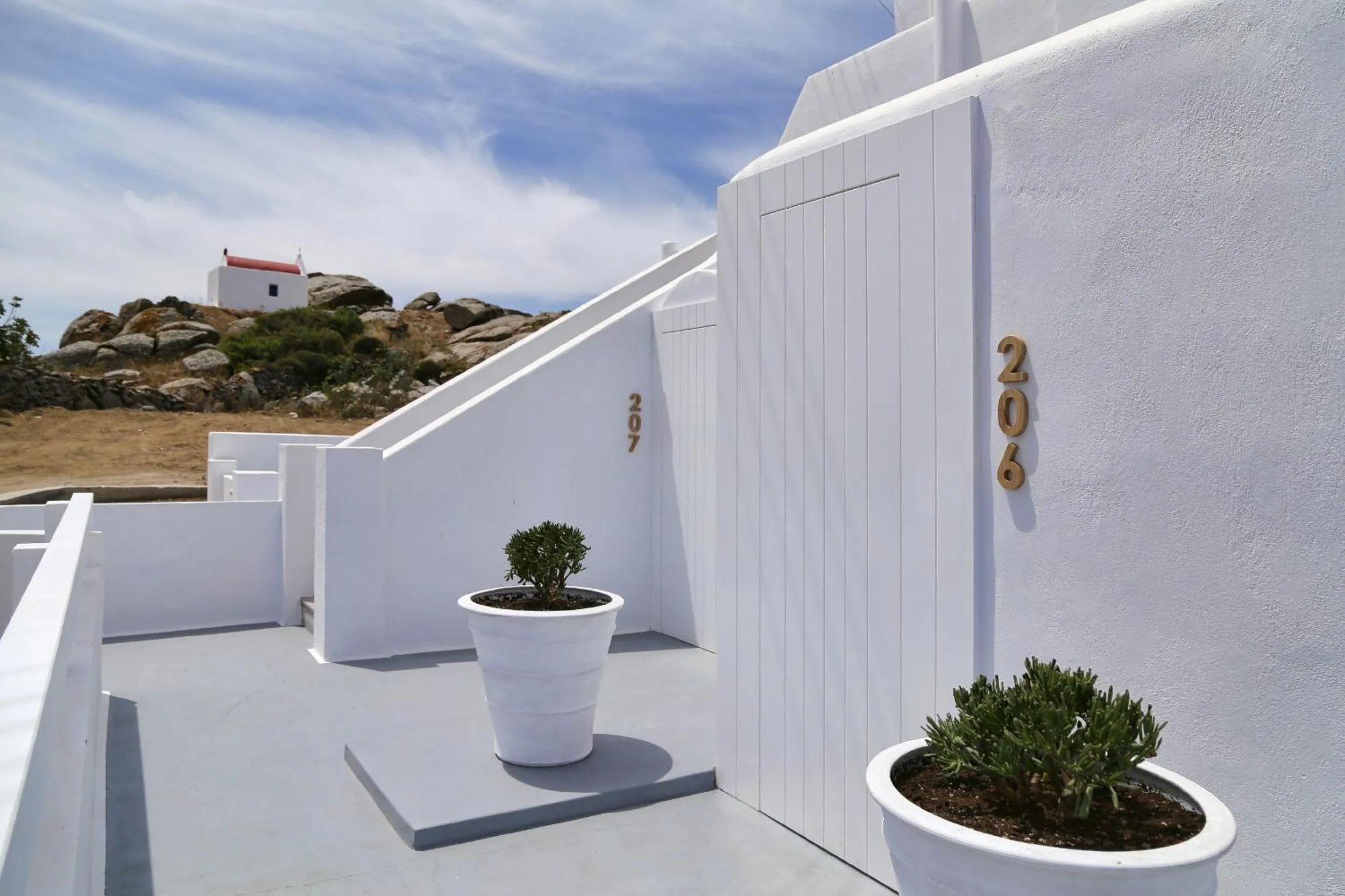 Balcony/Terrace in Livin Mykonos Hotel - Adults Only